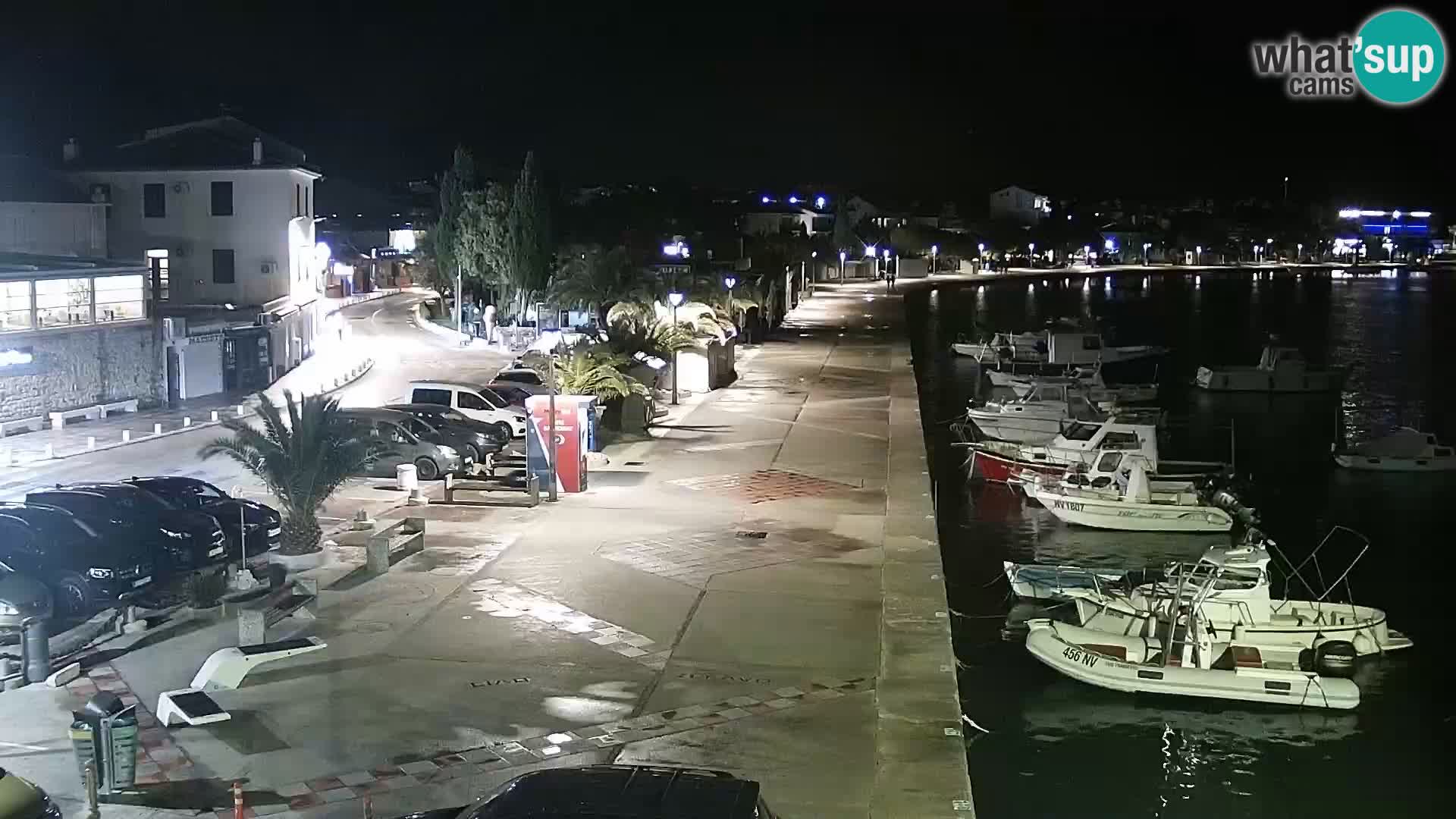 Webcam Novalja seaside promenade