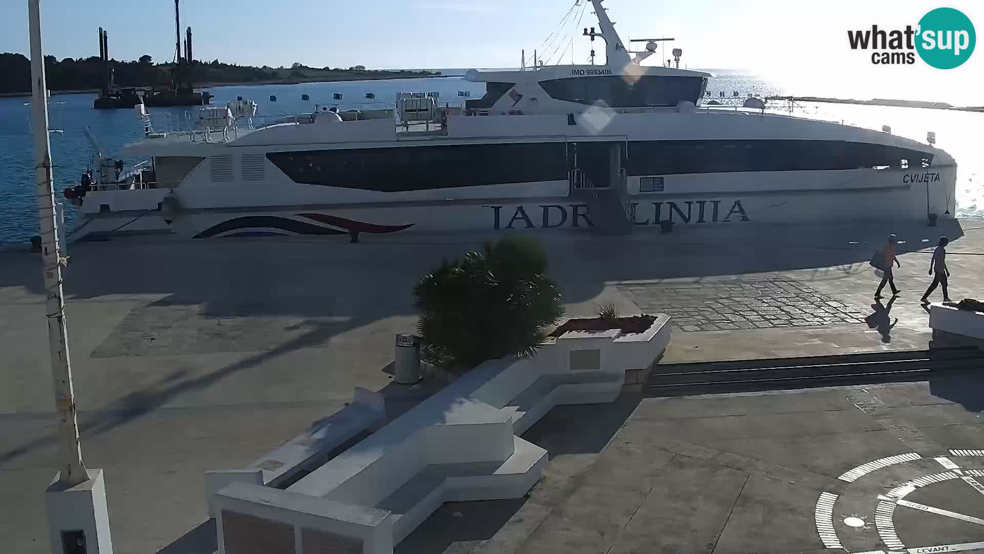 Webcam Novalja seaside promenade