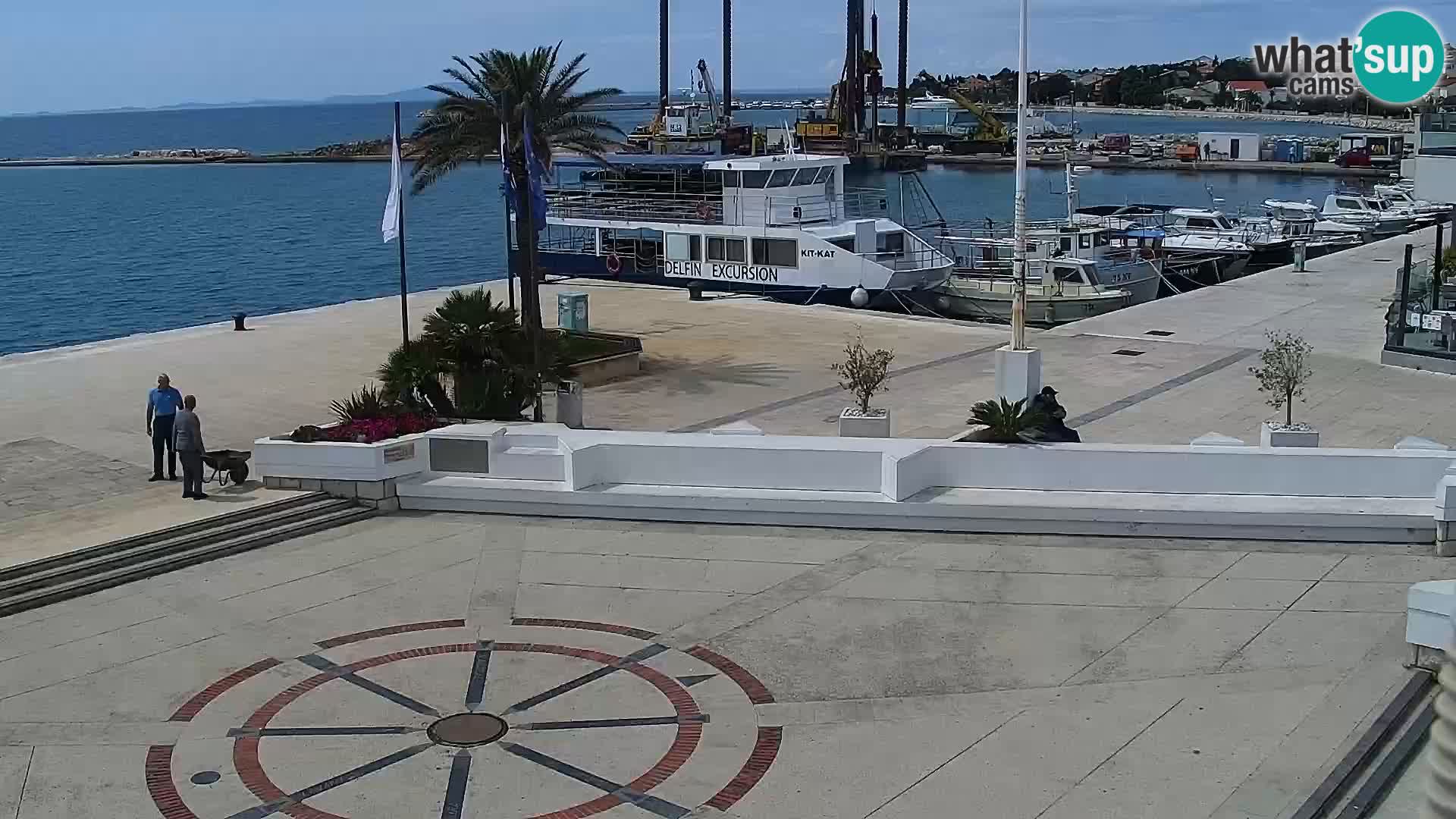 Webcam Novalja seaside promenade