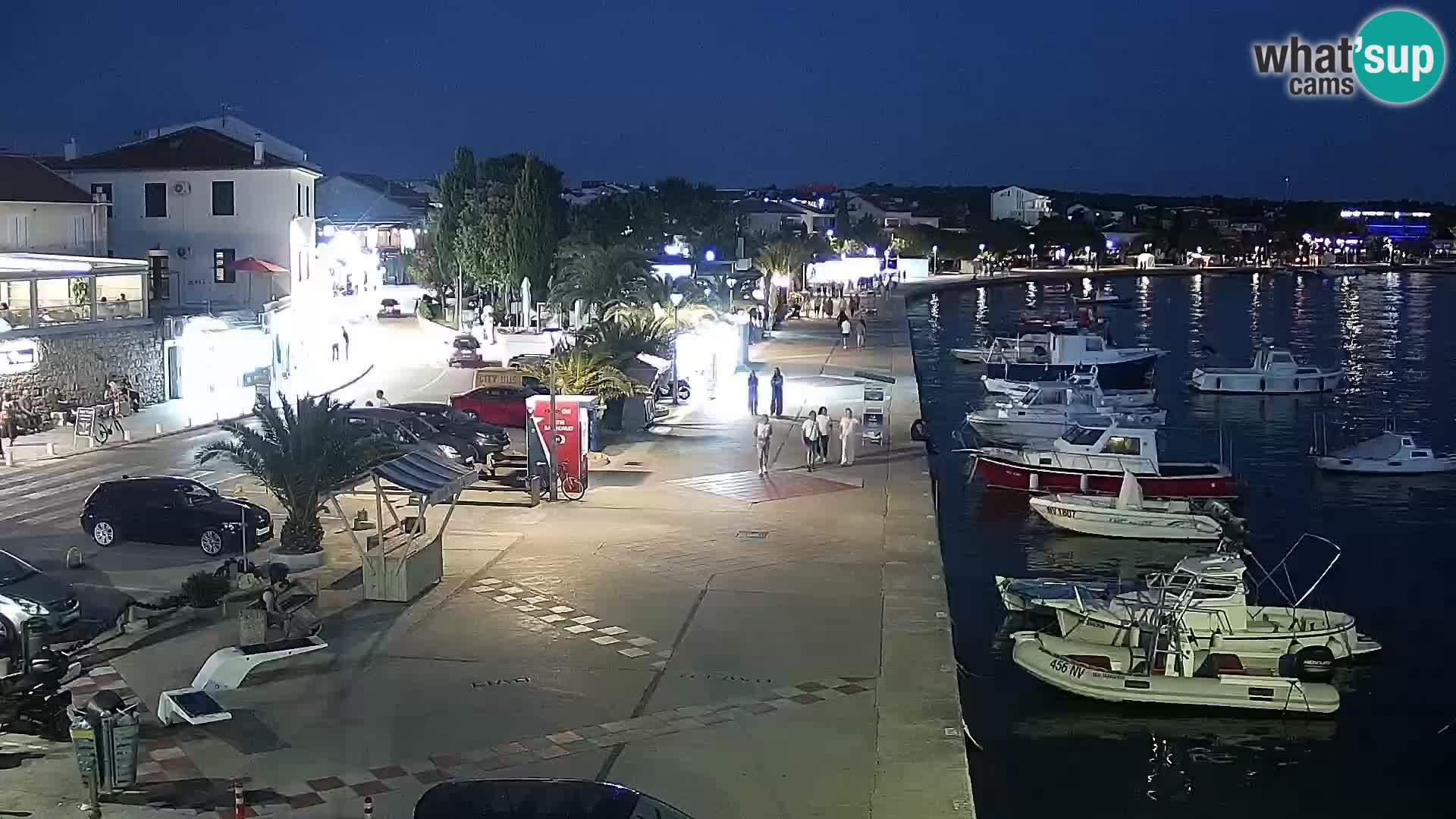 Novalja Livecam promenade