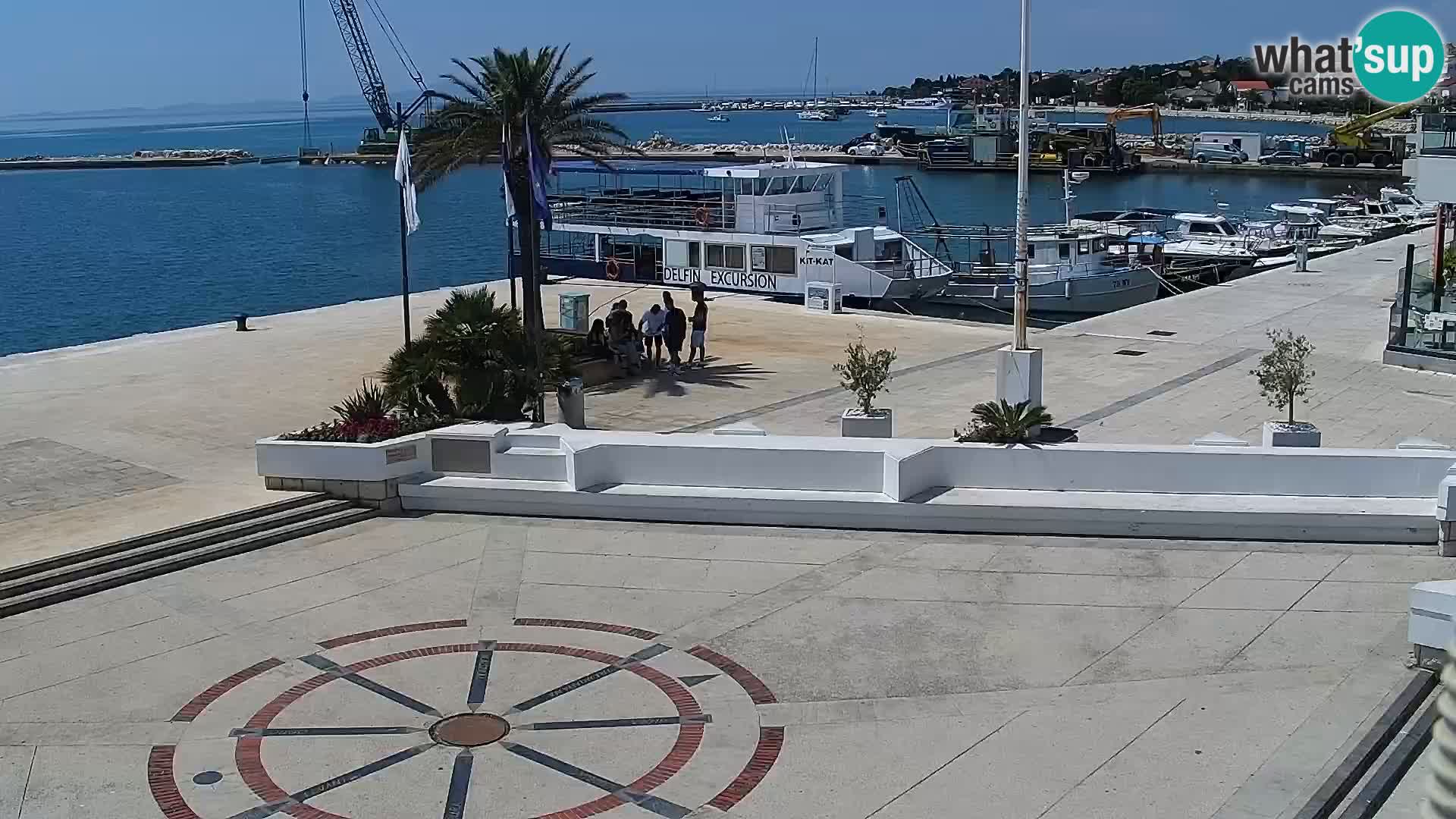 Webcam Novalja seaside promenade
