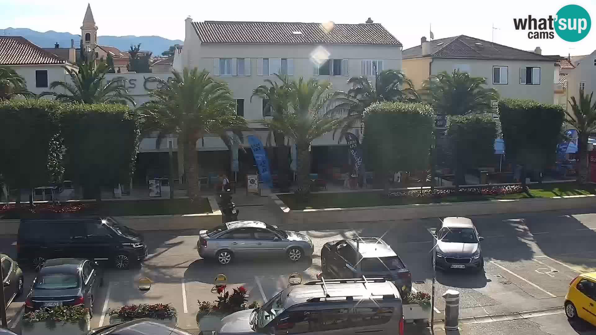 Webcam Novalja seaside promenade