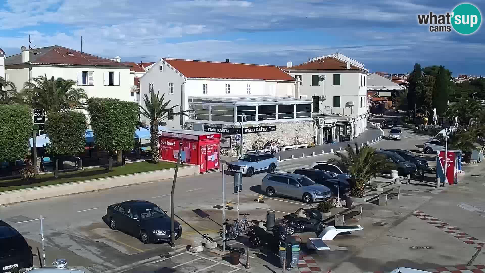 Webcam Novalja seaside promenade