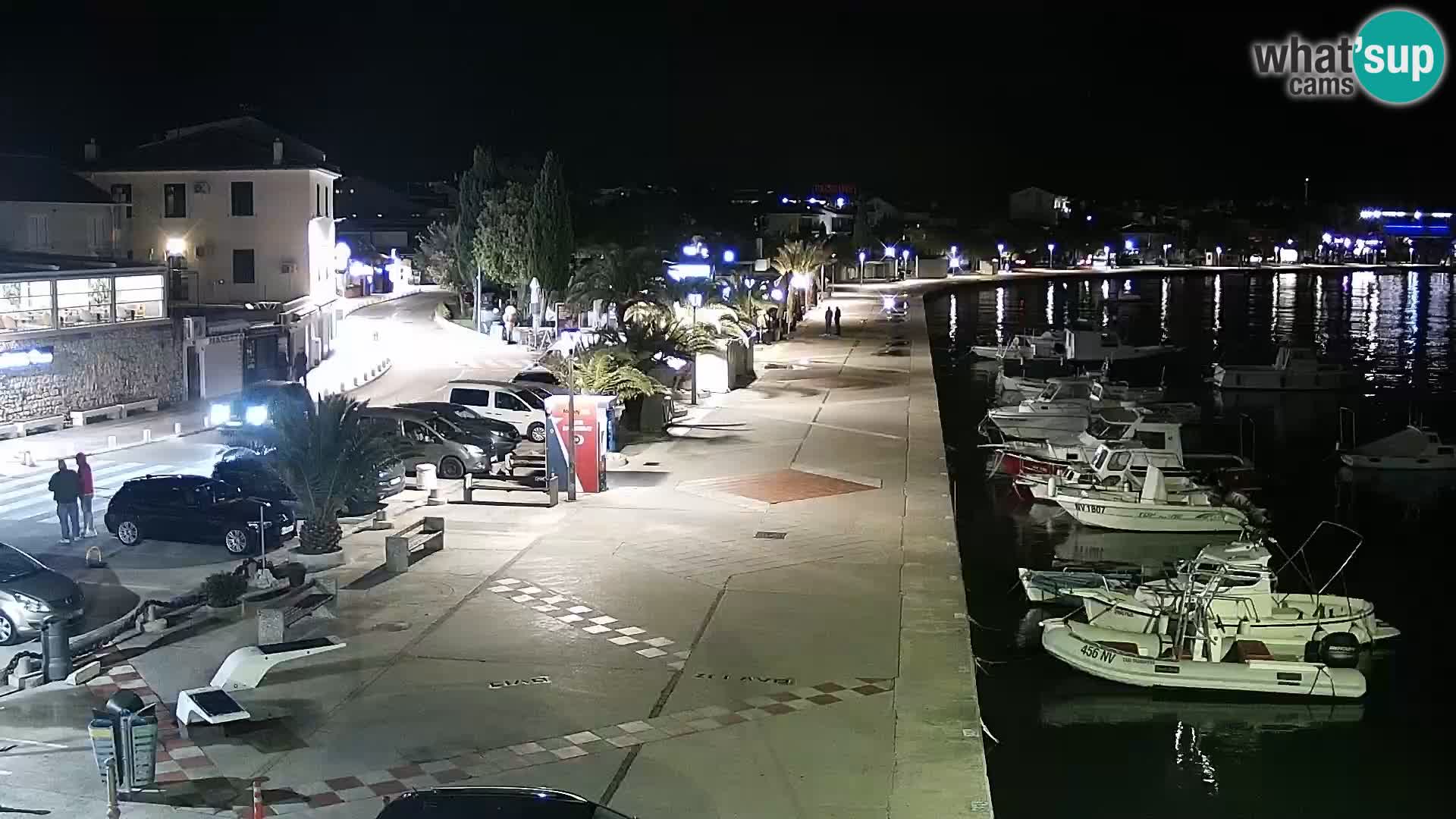 Web kamera Novalja promenada