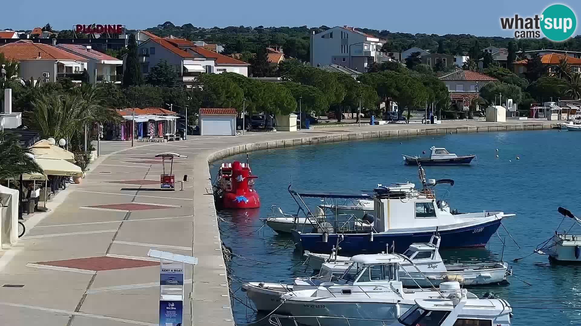 Web kamera Novalja promenada