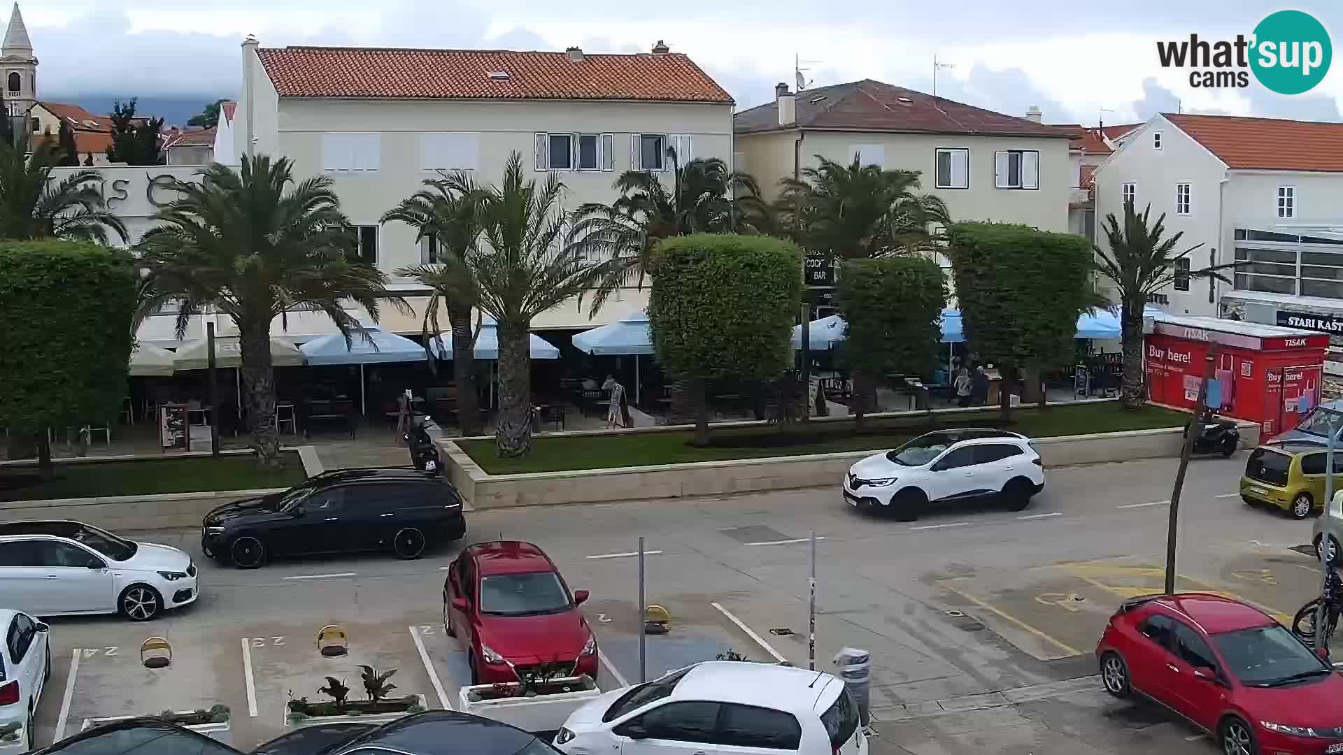 Webcam Novalja seaside promenade