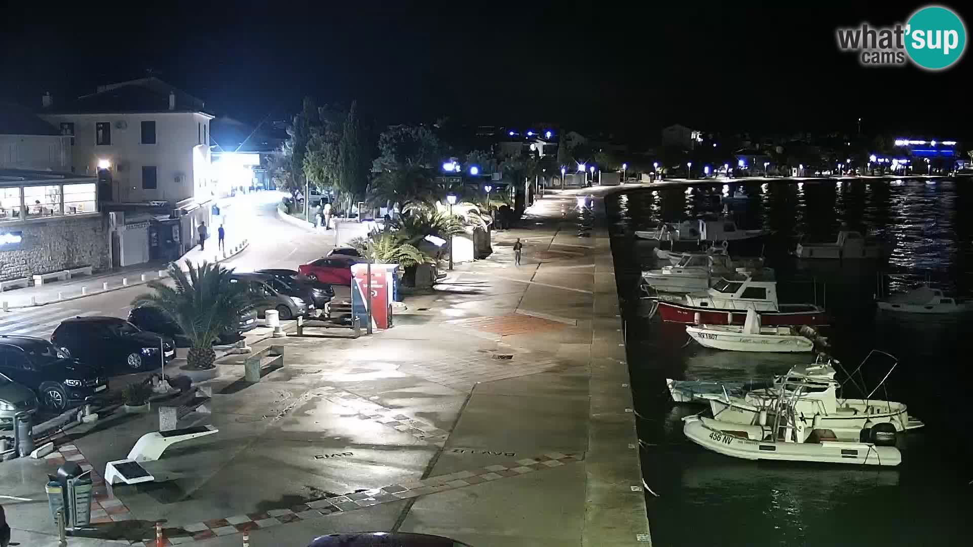 Novalja spletna kamera promenada