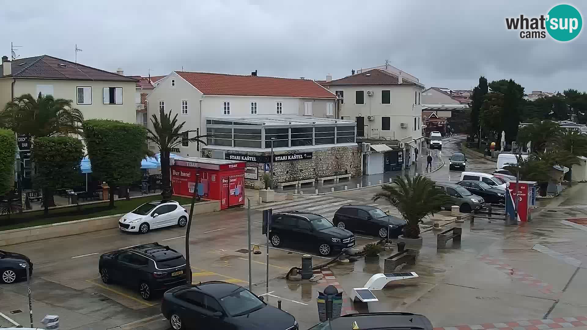 Webcam Novalja seaside promenade