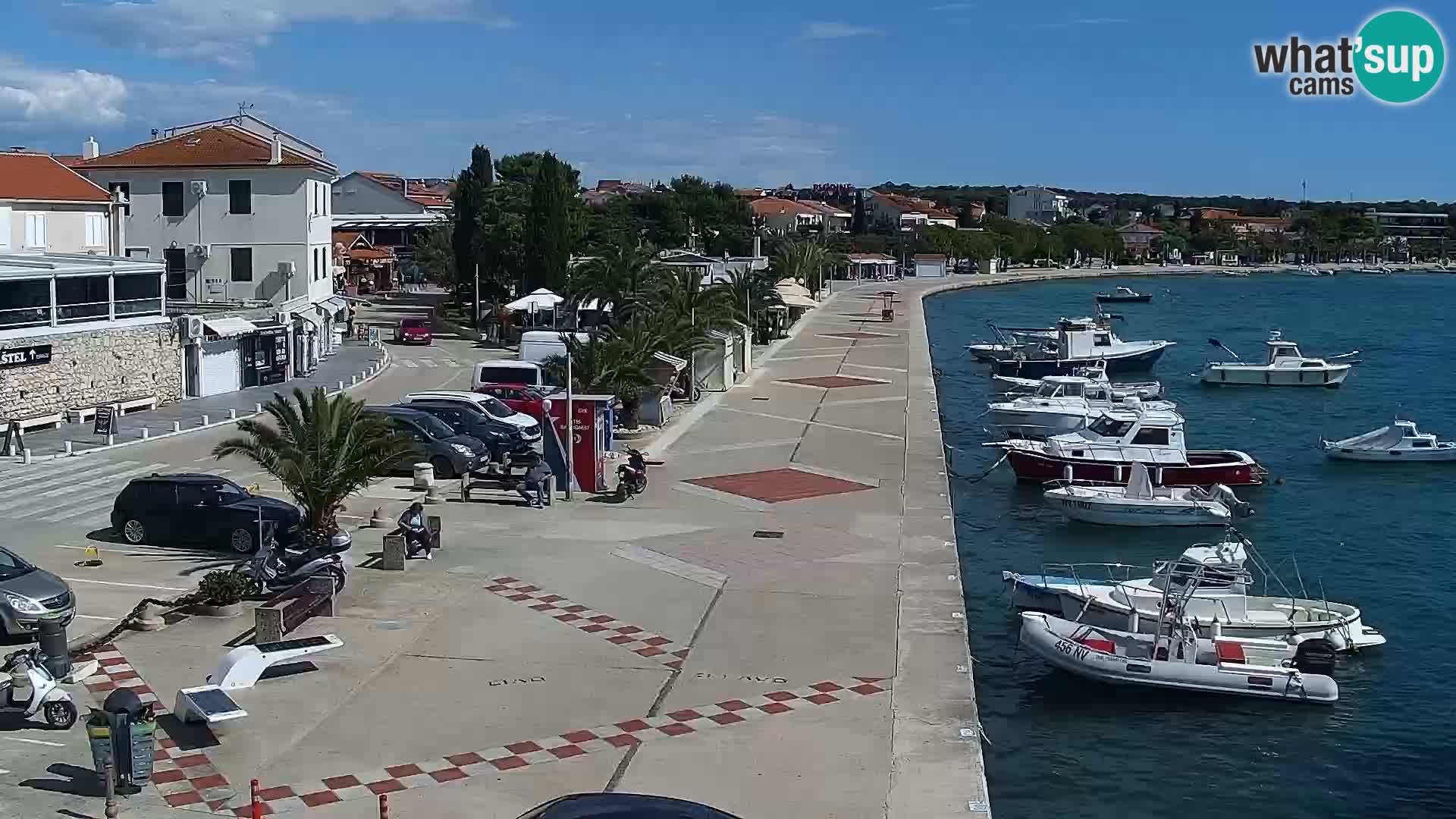Web kamera Novalja promenada