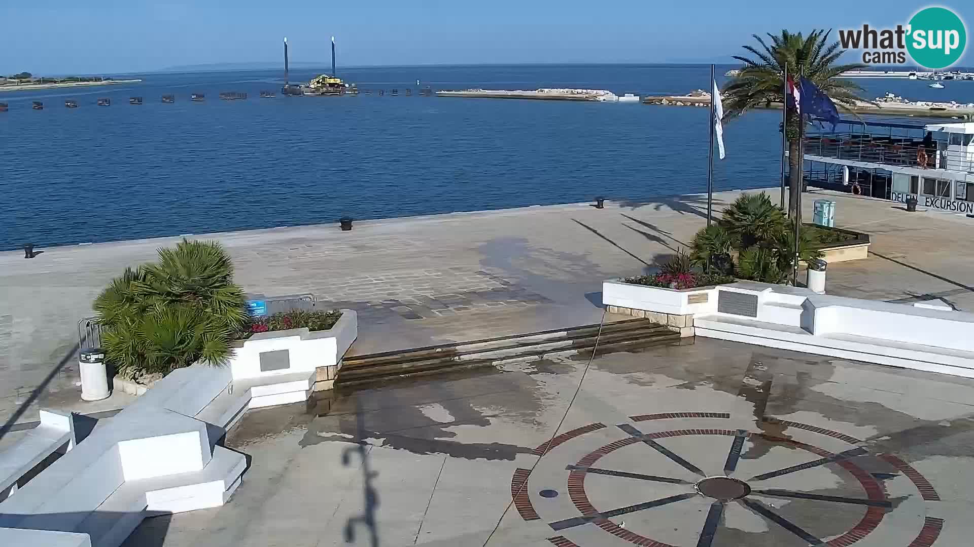 Webcam Novalja seaside promenade