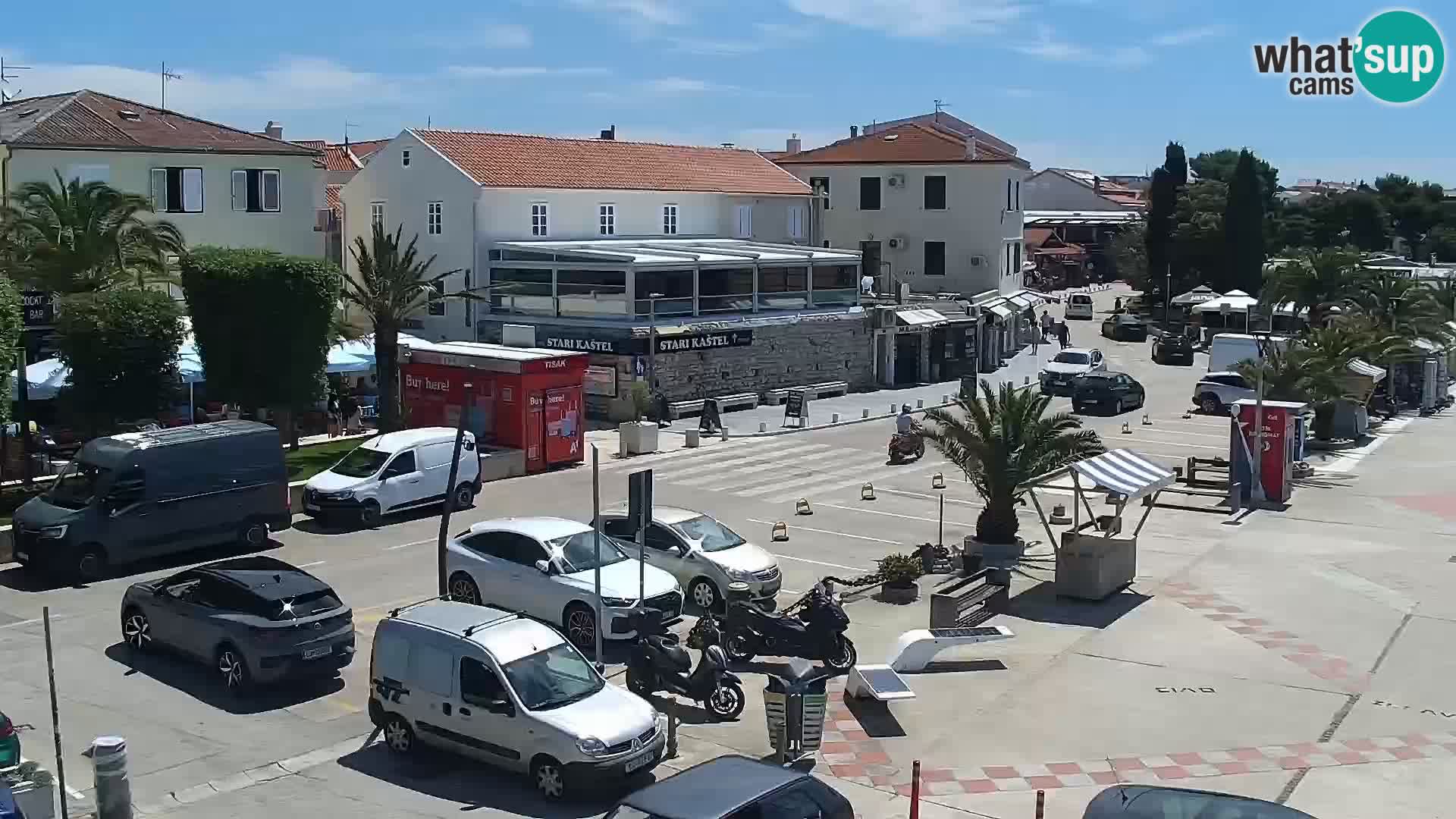 Web kamera Novalja promenada