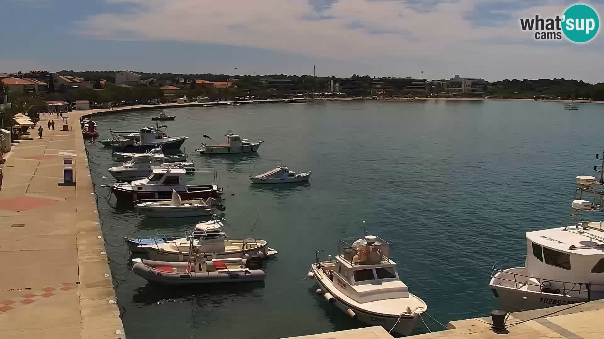Webcam Novalja seaside promenade