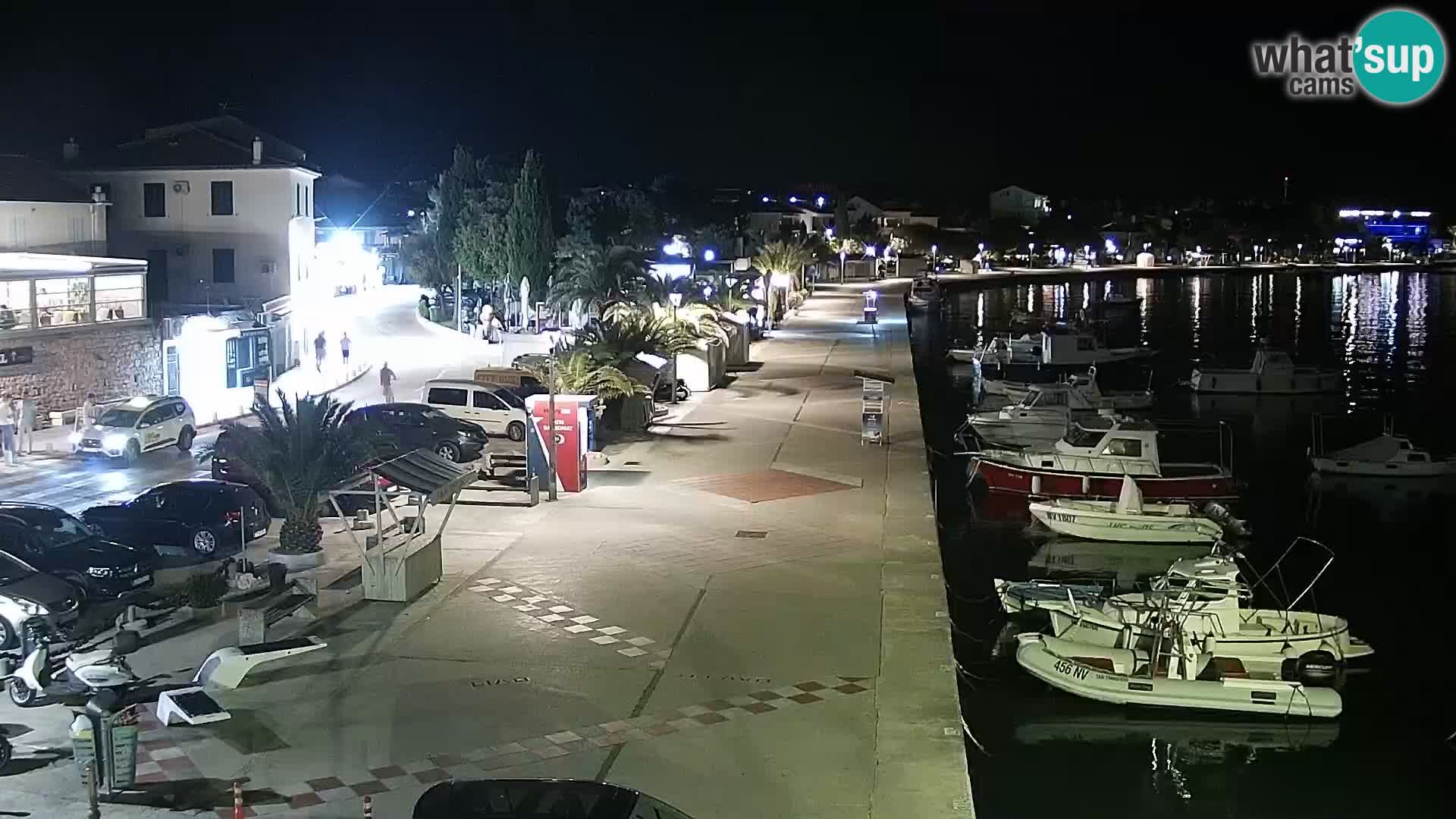 Webcam Novalja seaside promenade
