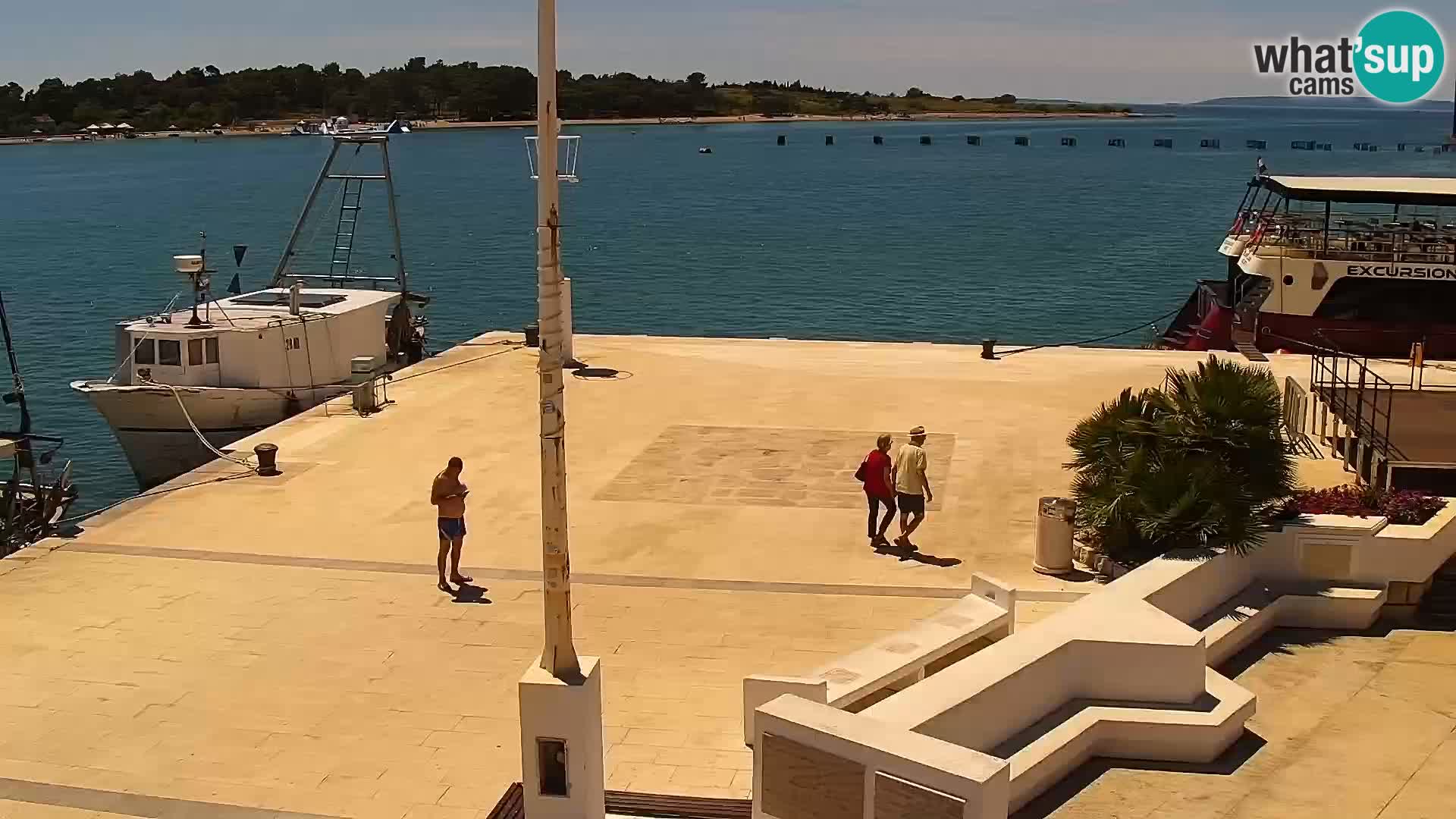 Web kamera Novalja promenada