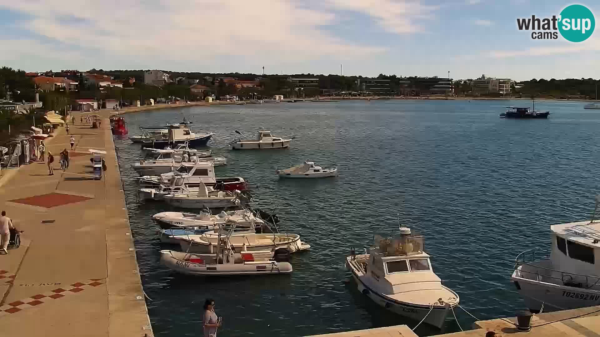 Web kamera Novalja promenada