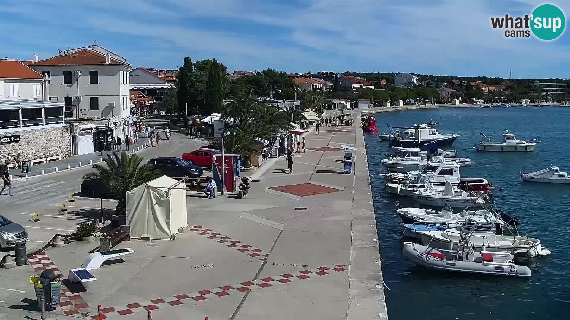 Web kamera Novalja promenada