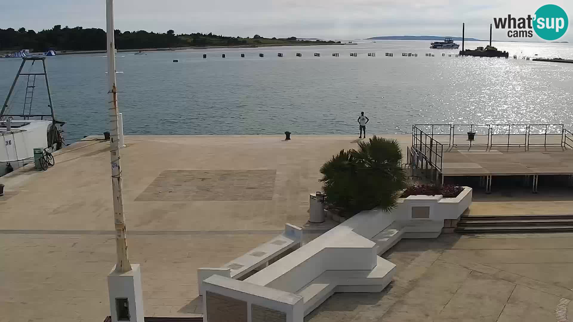 Web kamera Novalja promenada
