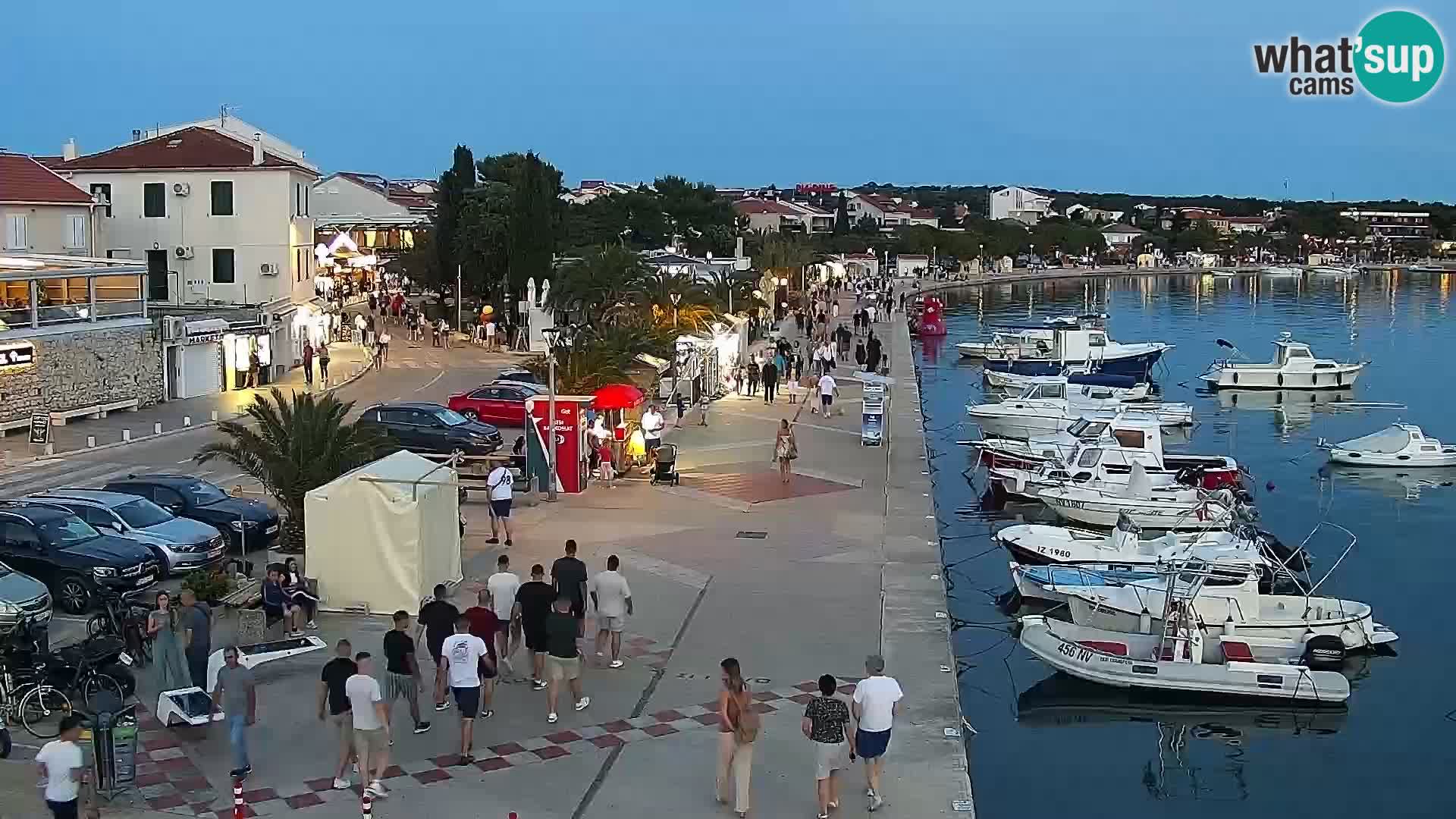 Novalja Livecam promenade