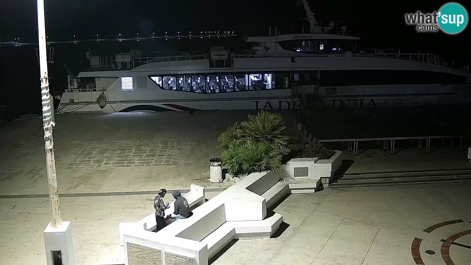 Webcam Novalja seaside promenade