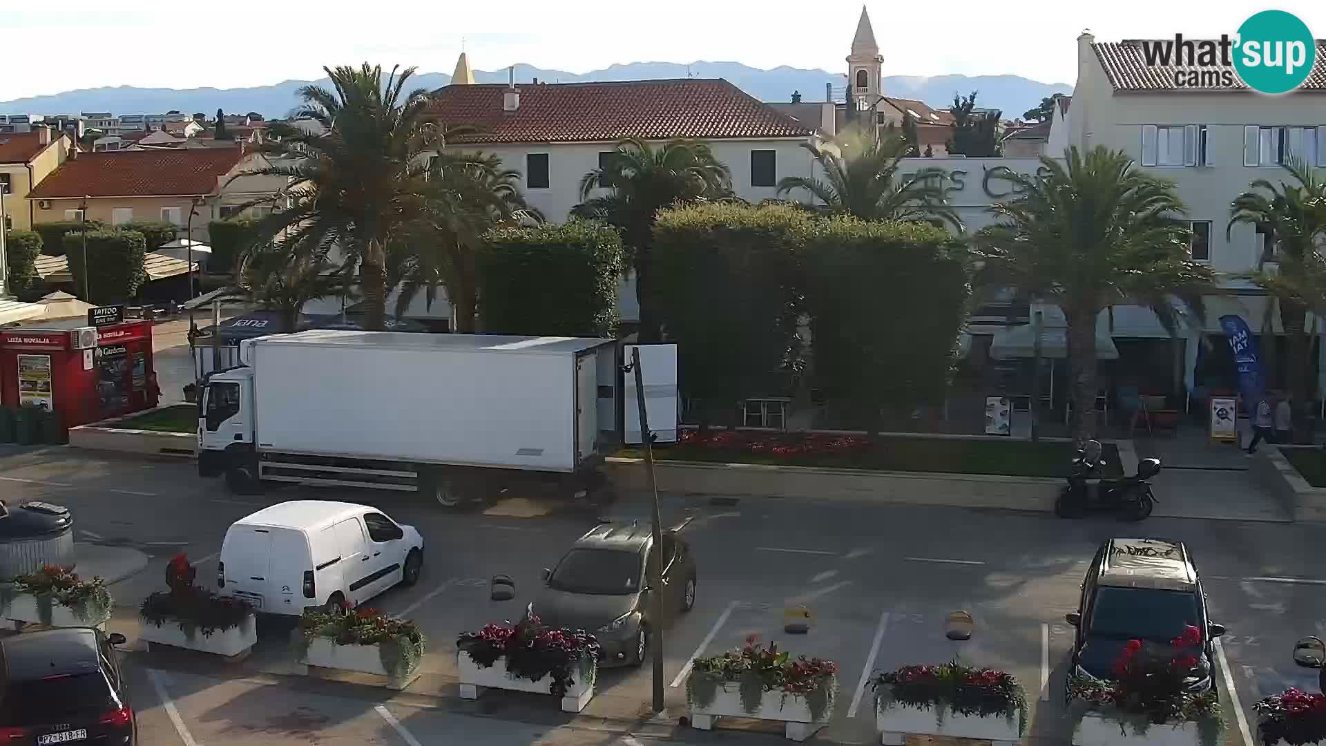 Webcam Novalja seaside promenade