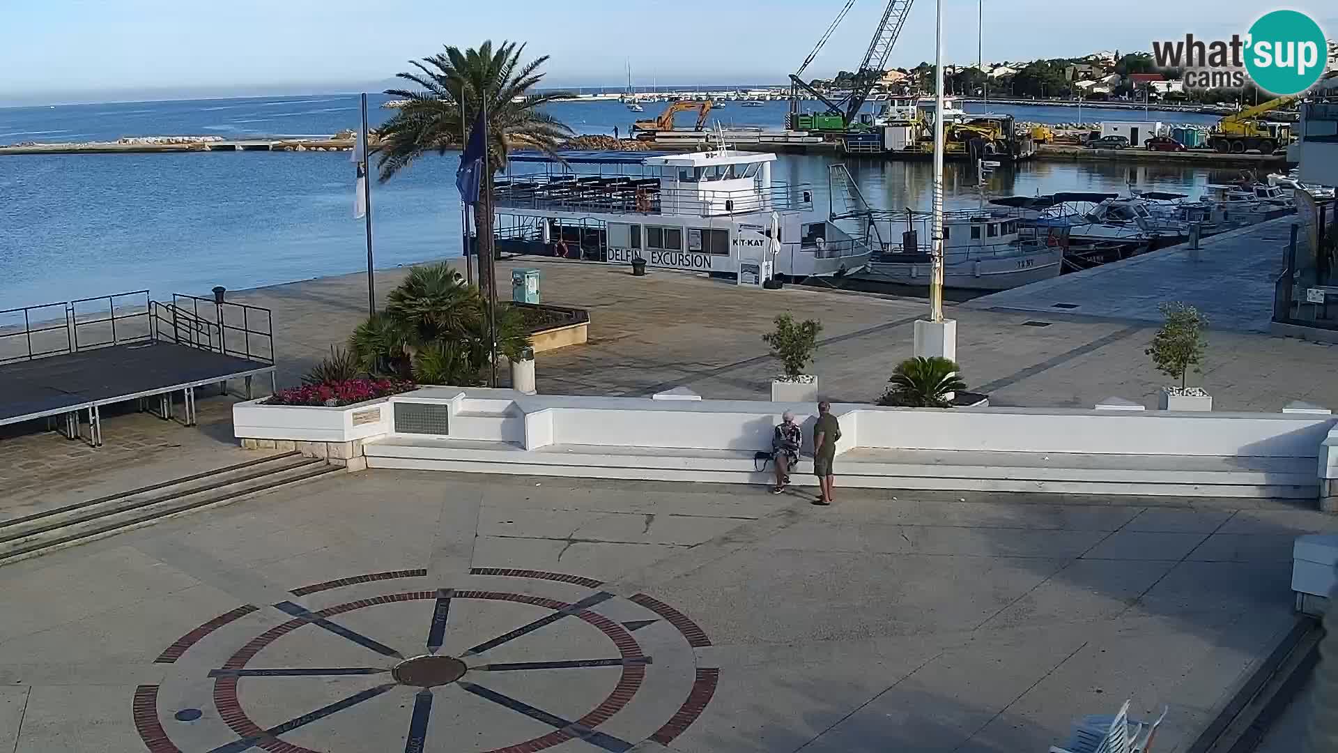 Novalja spletna kamera promenada