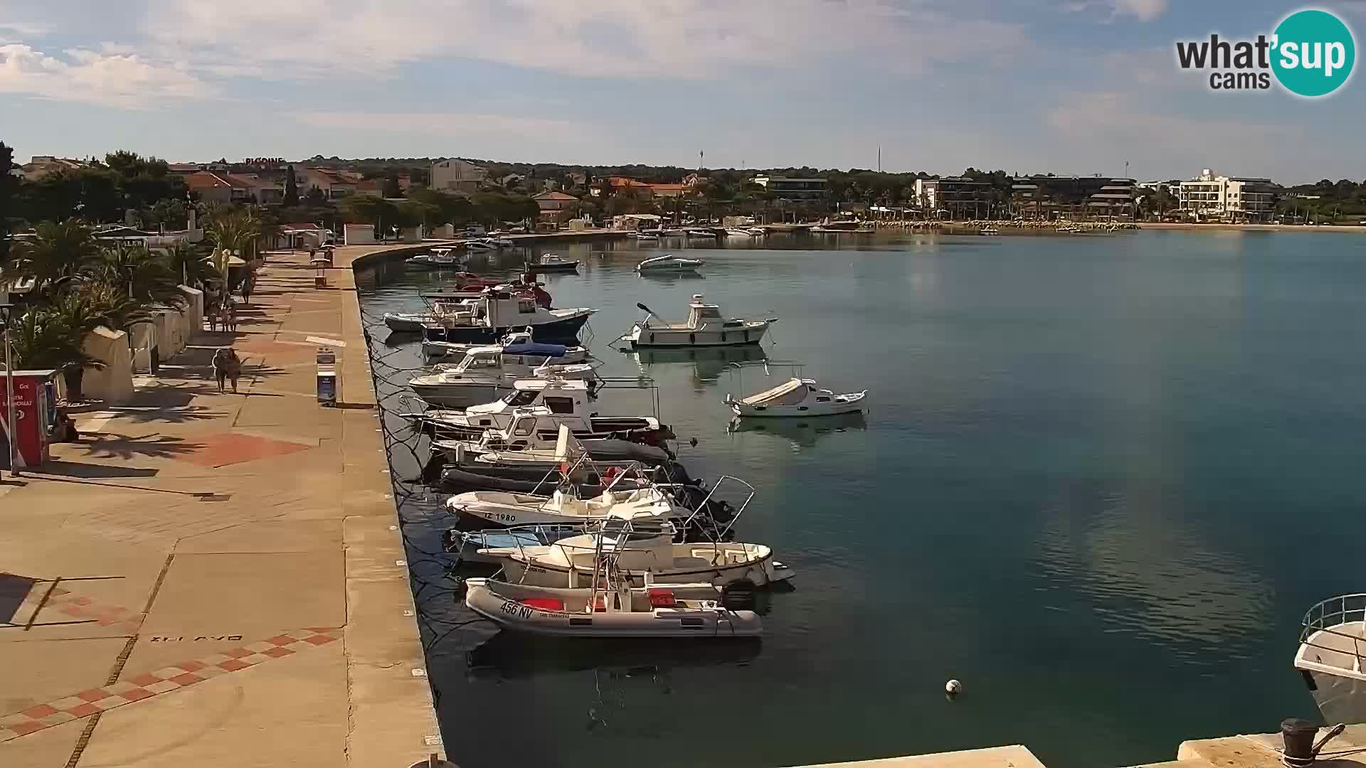 Novalja spletna kamera promenada