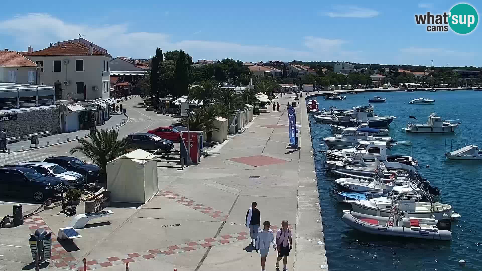 Web kamera Novalja promenada