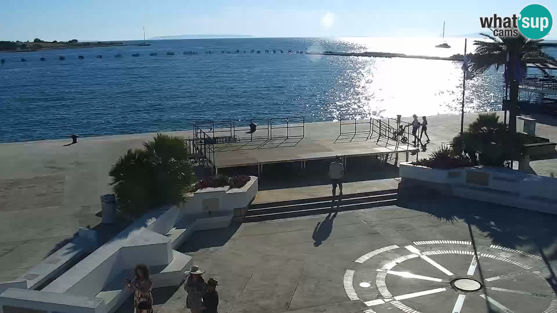 Webcam Novalja seaside promenade