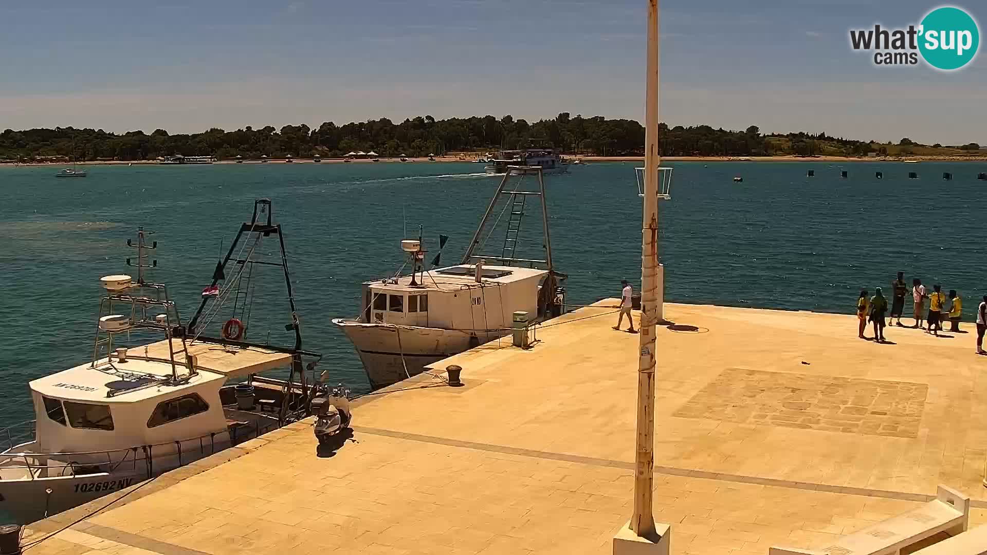 Webcam Novalja seaside promenade