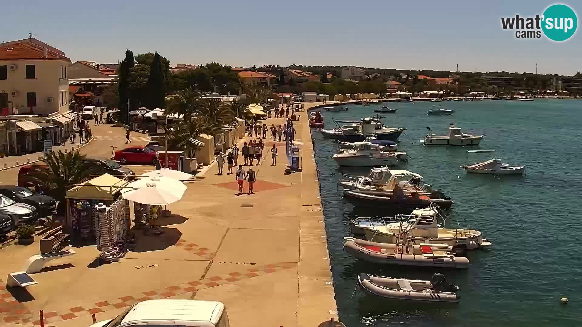 Novalja spletna kamera promenada