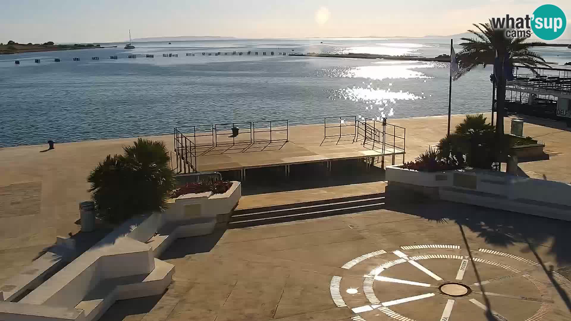 Webcam Novalja seaside promenade