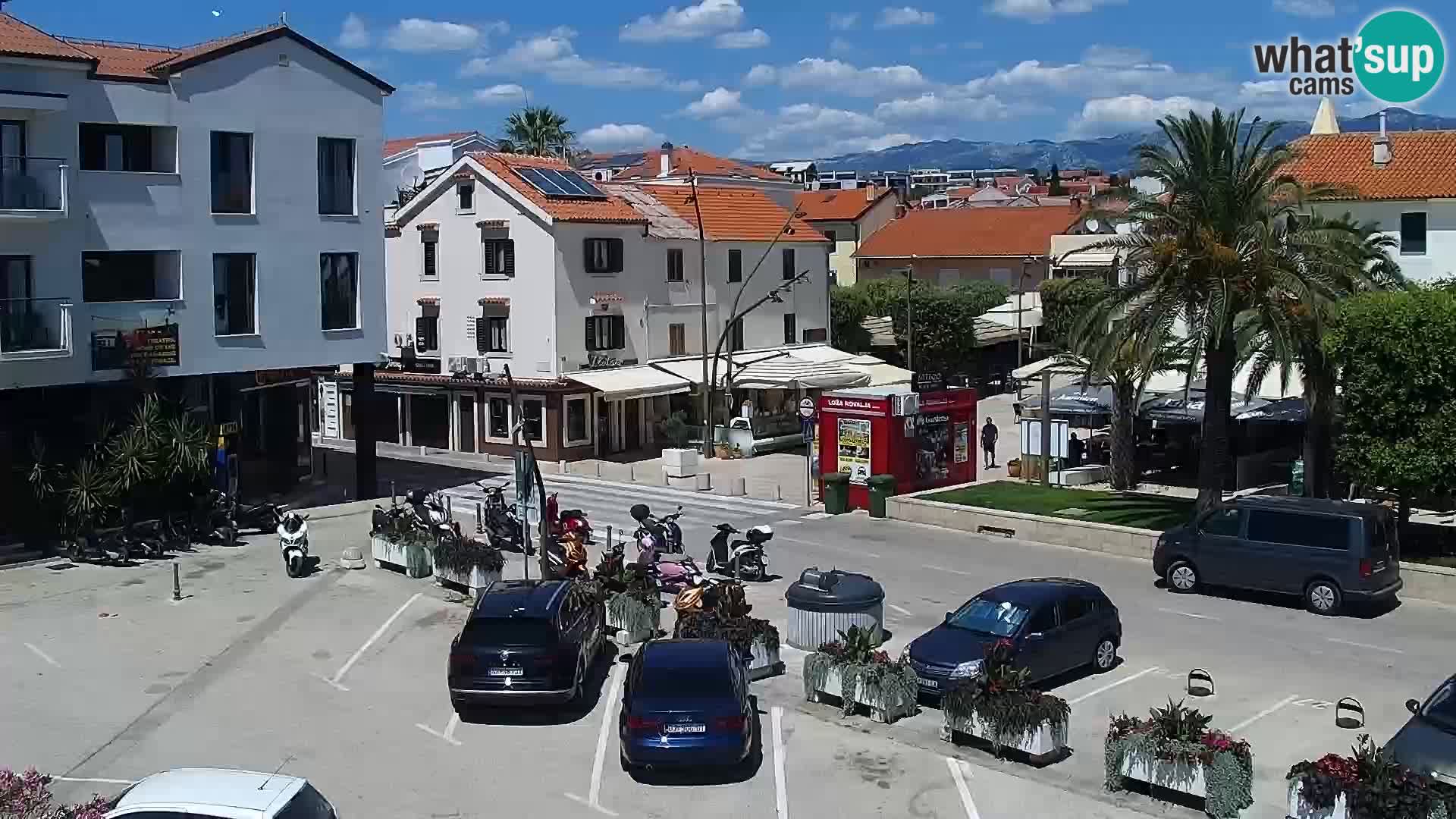 Webcam Novalja seaside promenade