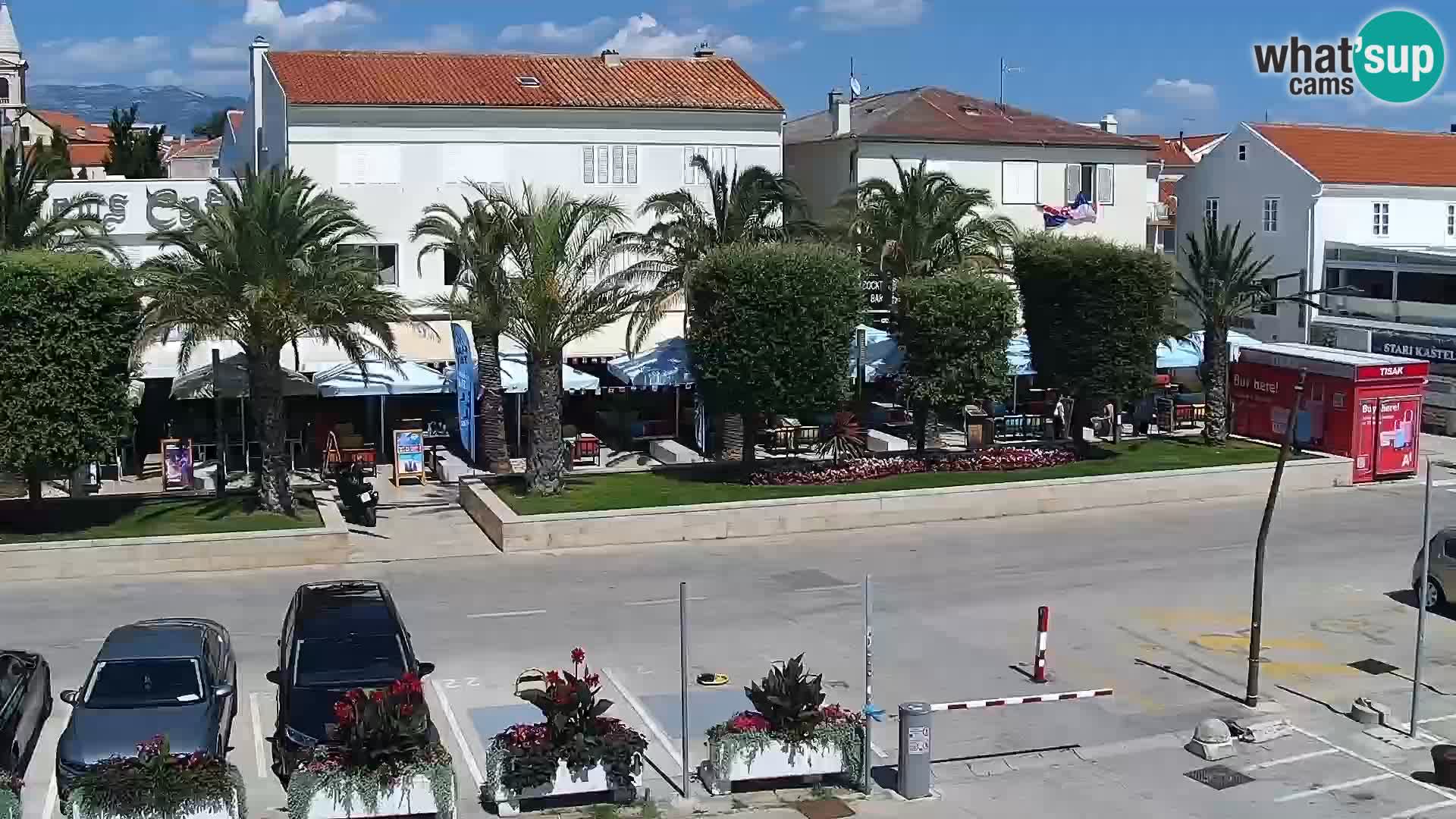 Webcam Novalja seaside promenade