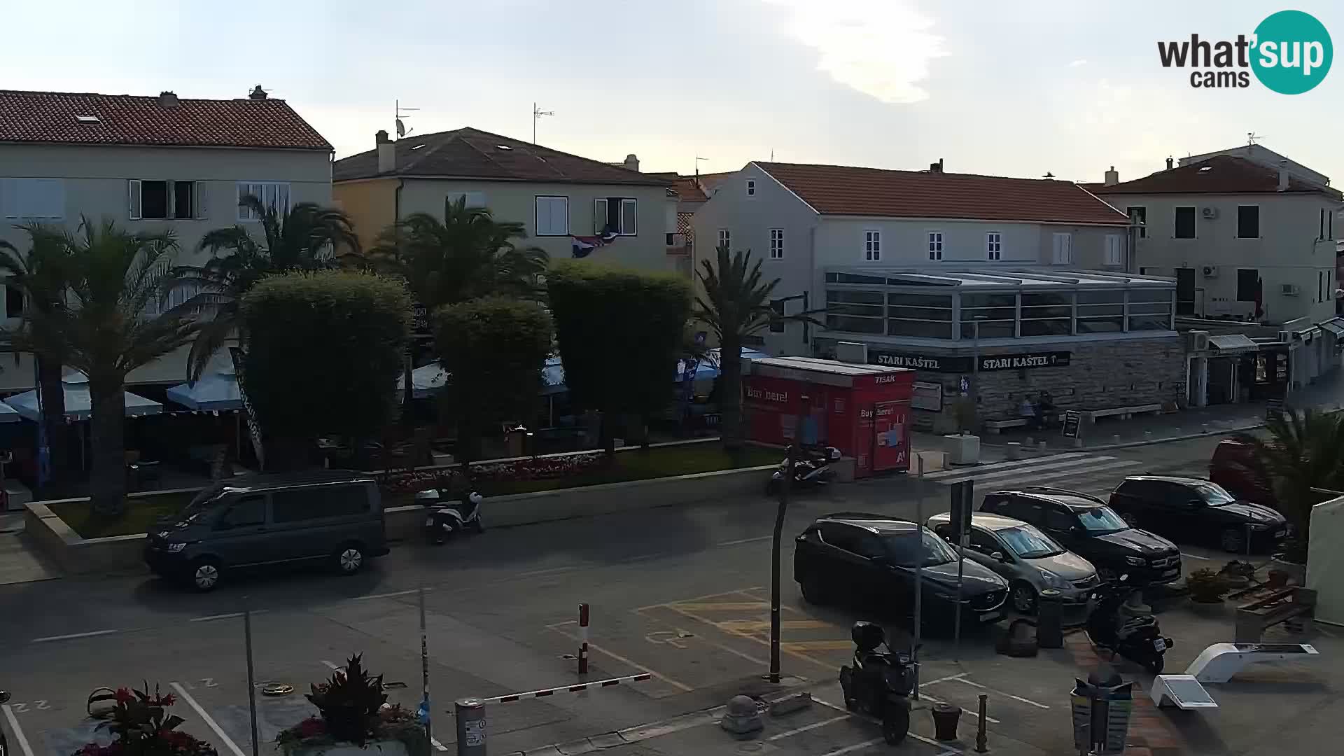Novalja spletna kamera promenada