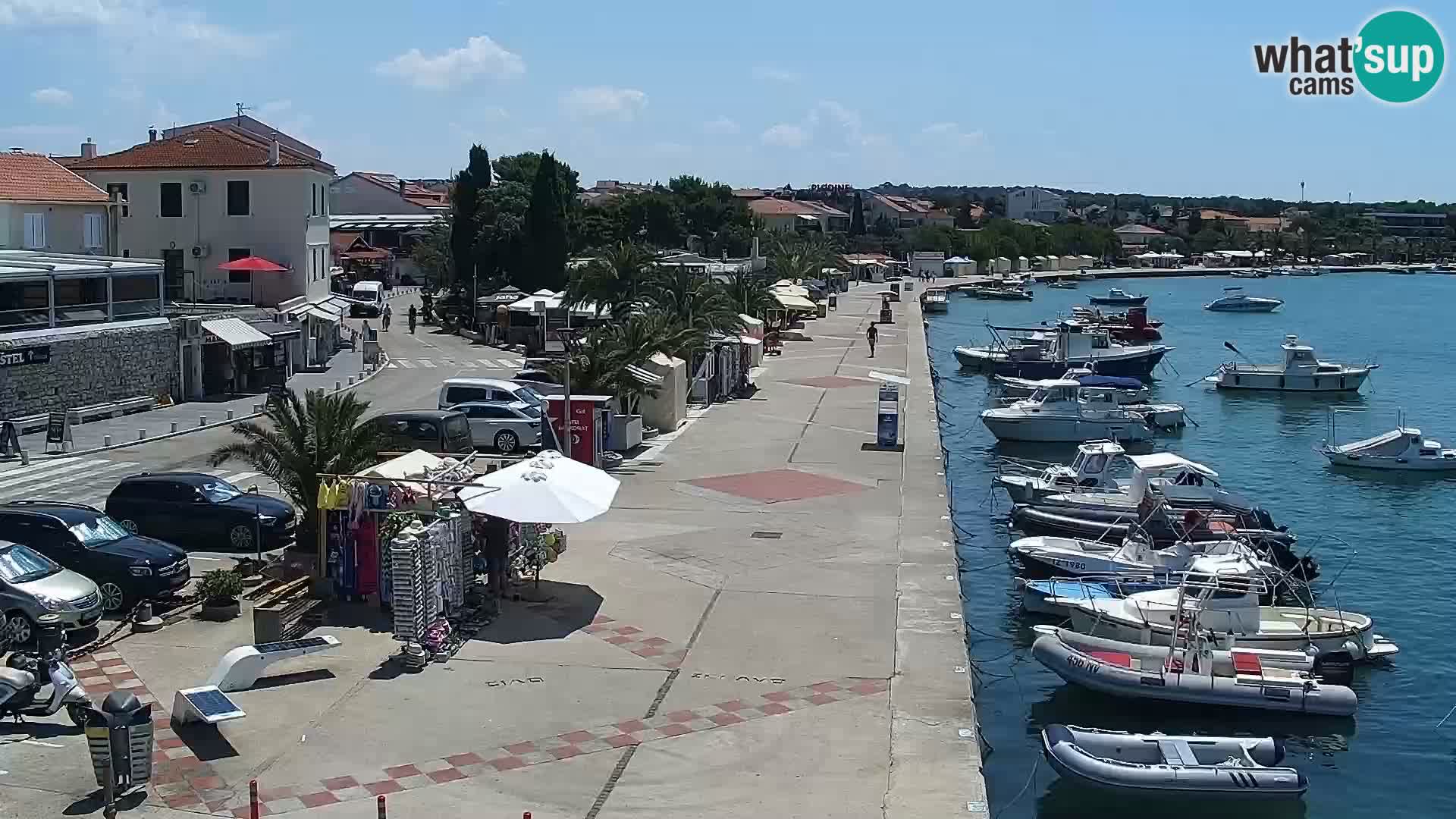 Web kamera Novalja promenada