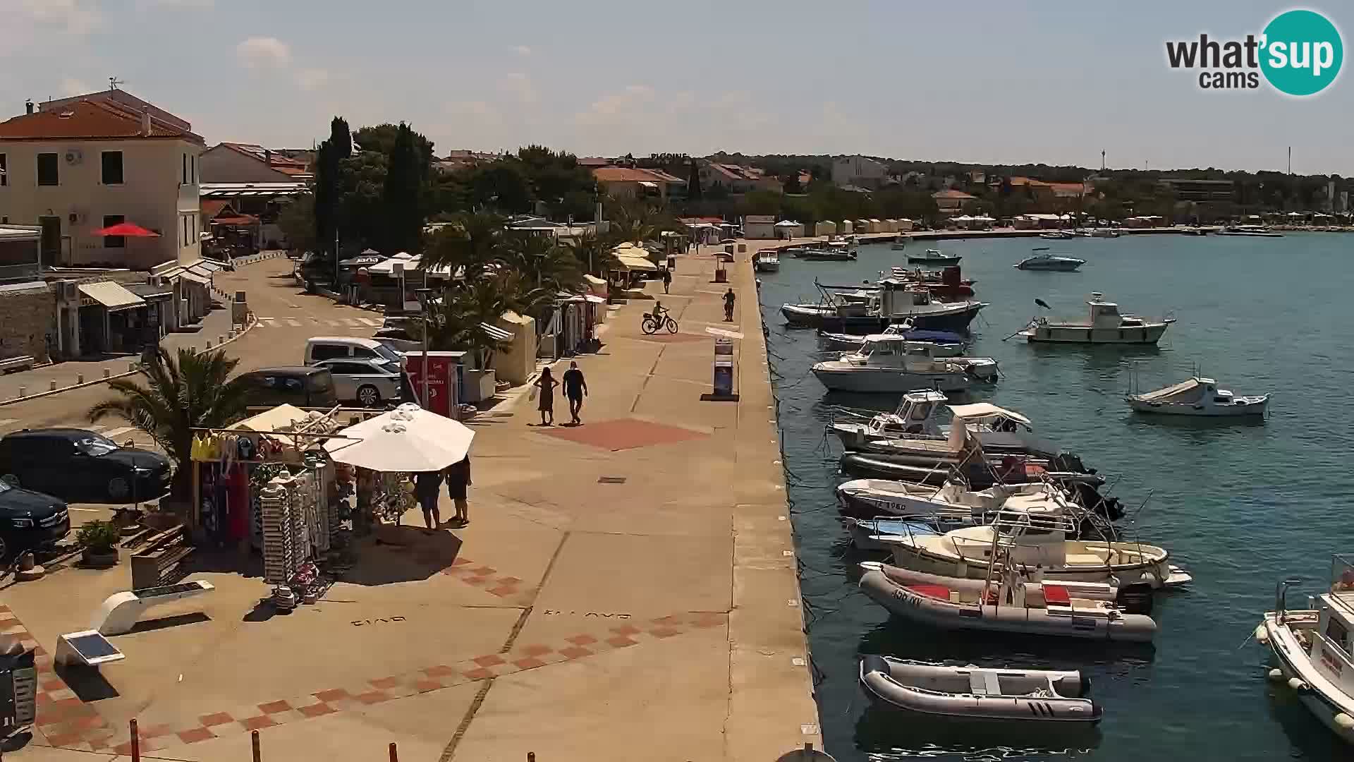 Novalja spletna kamera promenada