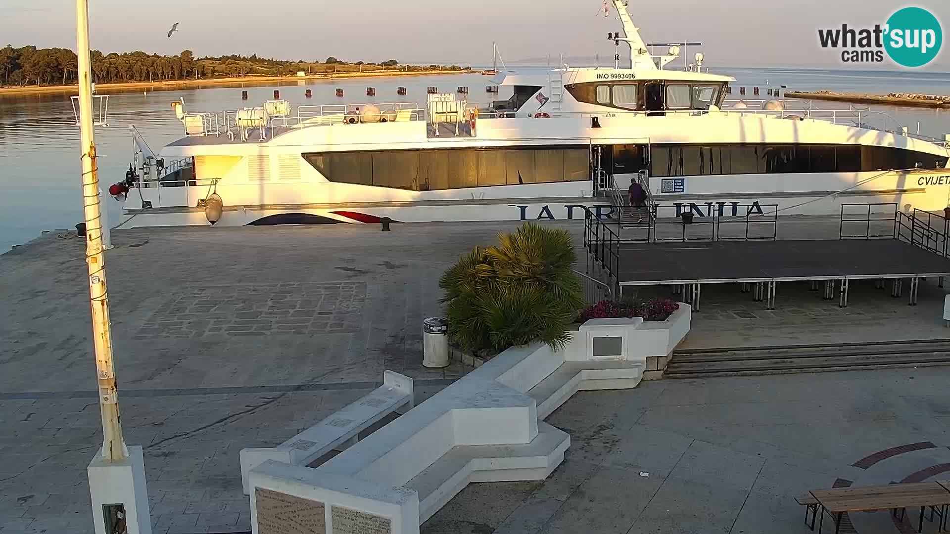 Webcam Novalja seaside promenade