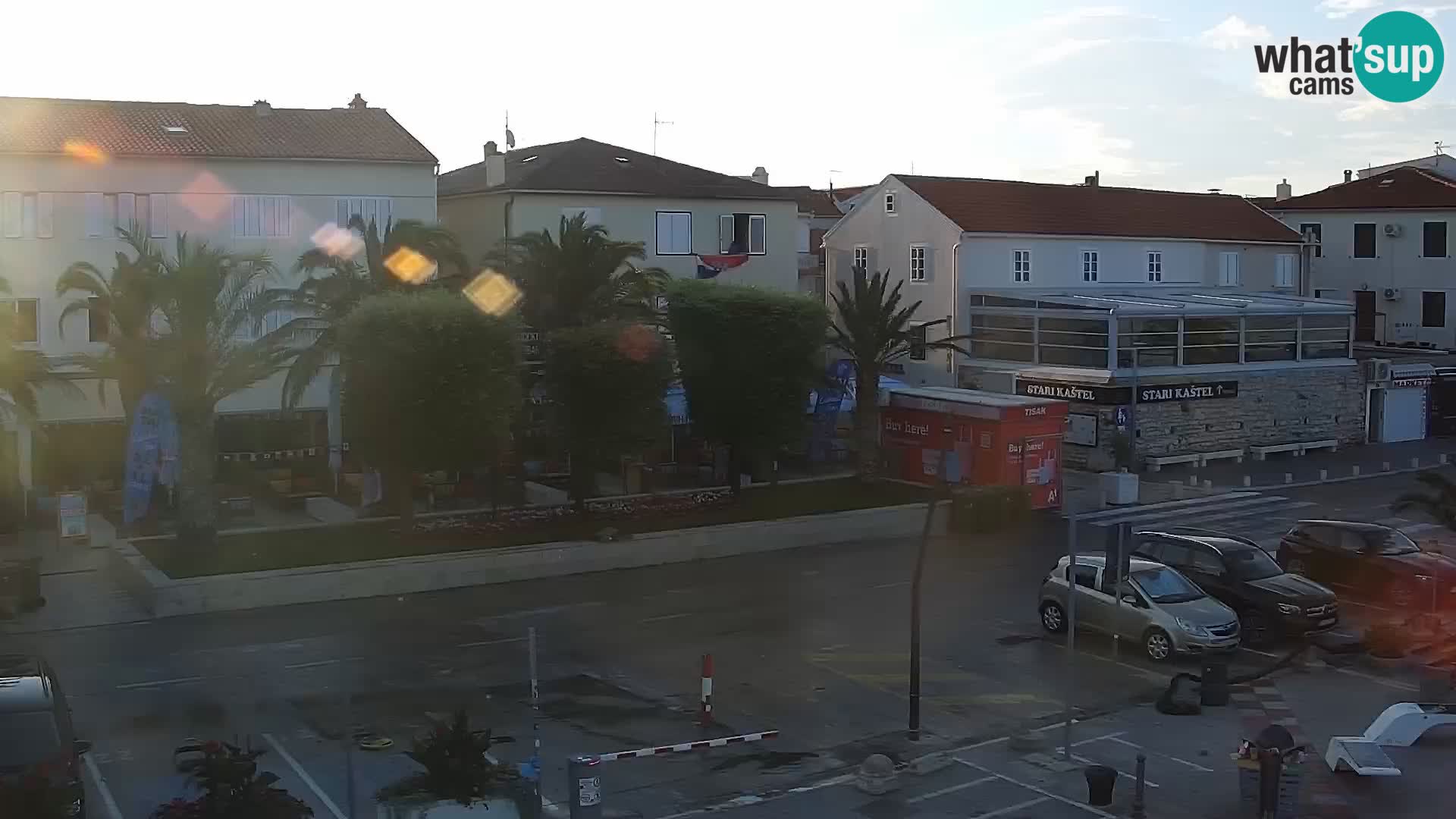 Webcam Novalja seaside promenade