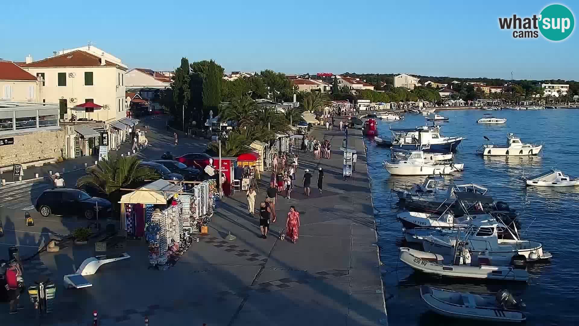 Novalja spletna kamera promenada