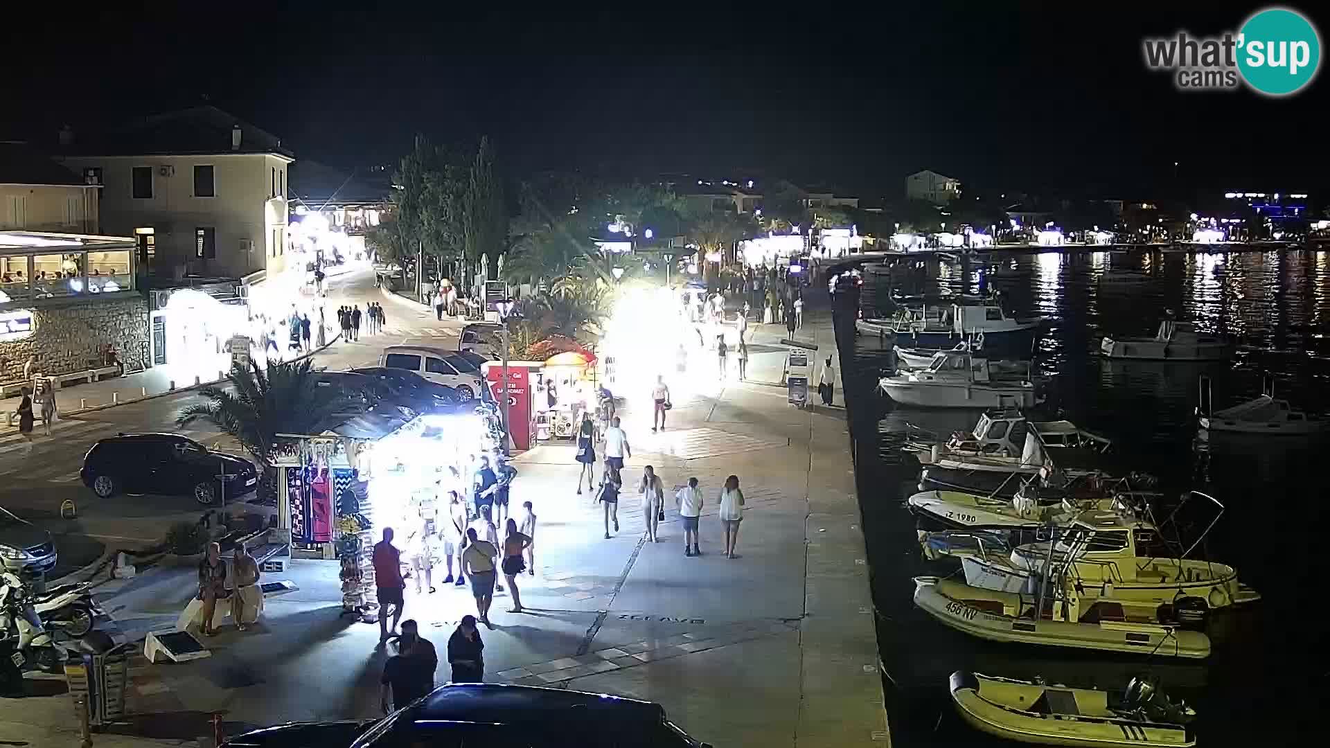 Novalja spletna kamera promenada
