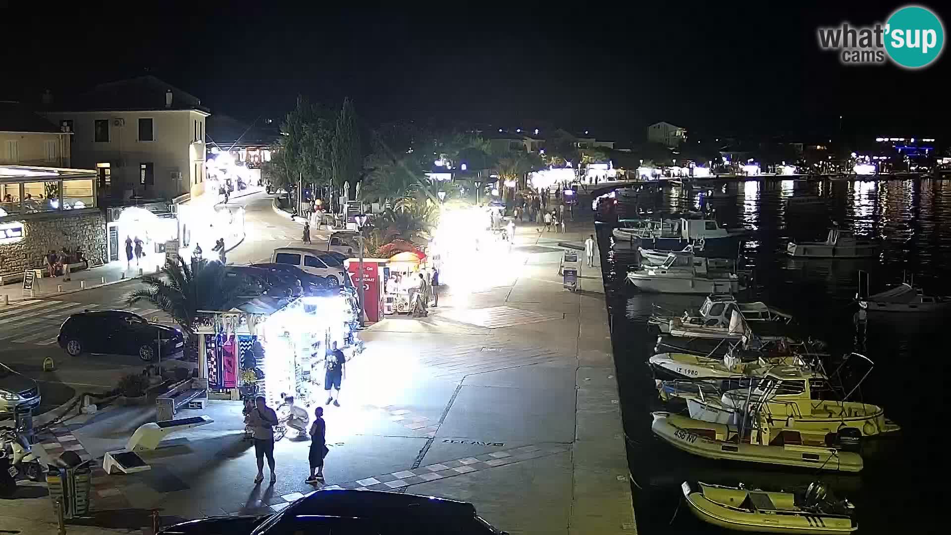 Novalja spletna kamera promenada