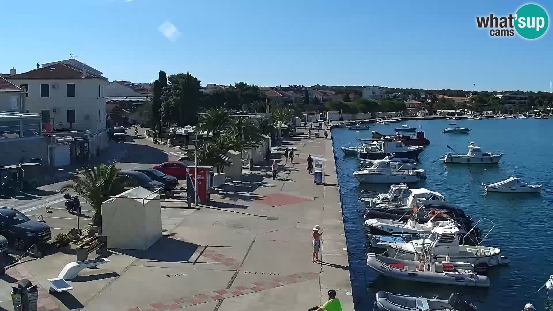 Novalja spletna kamera promenada