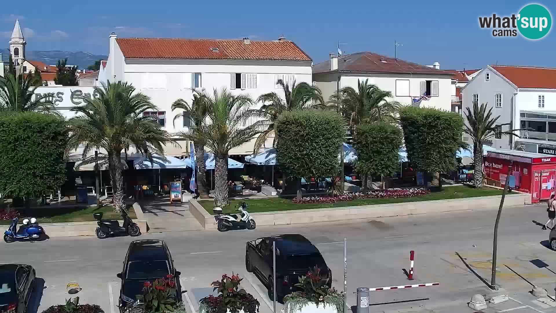Webcam Novalja seaside promenade
