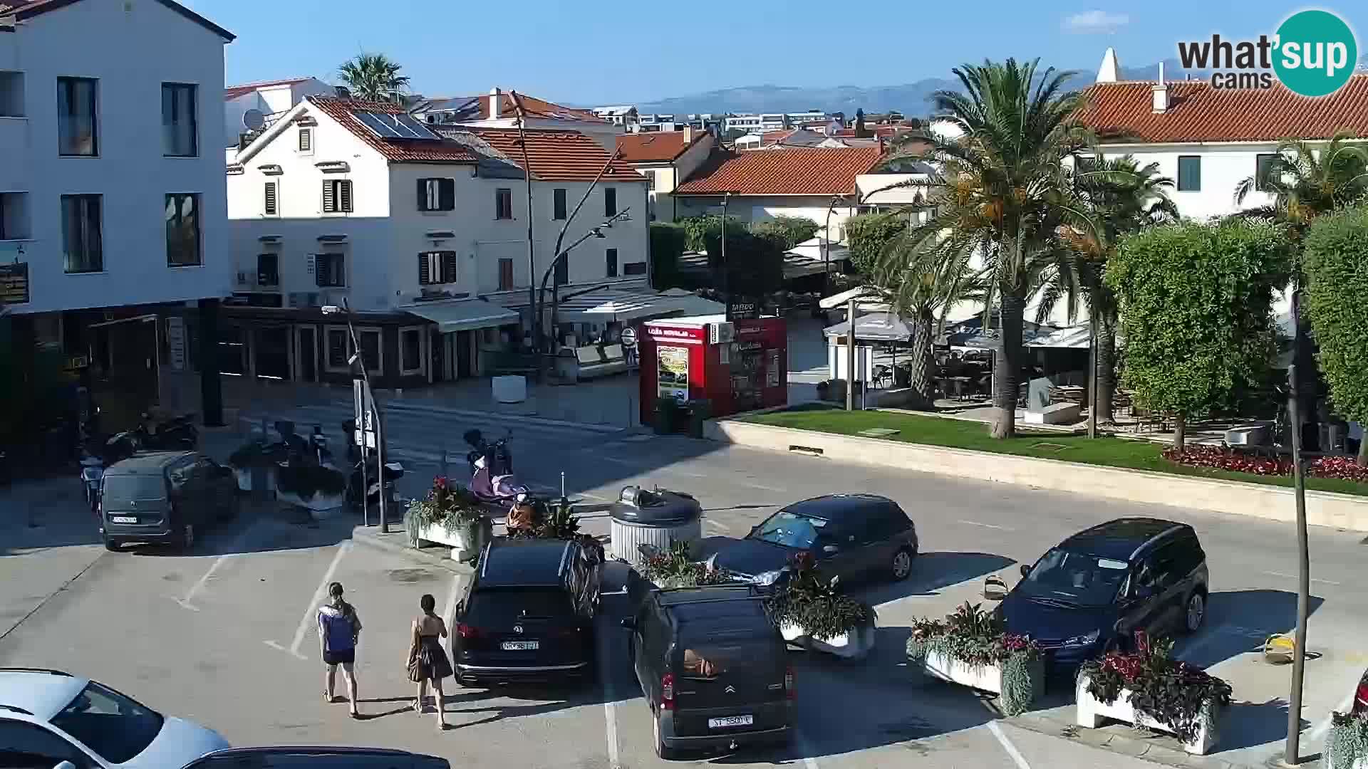 Webcam Novalja seaside promenade