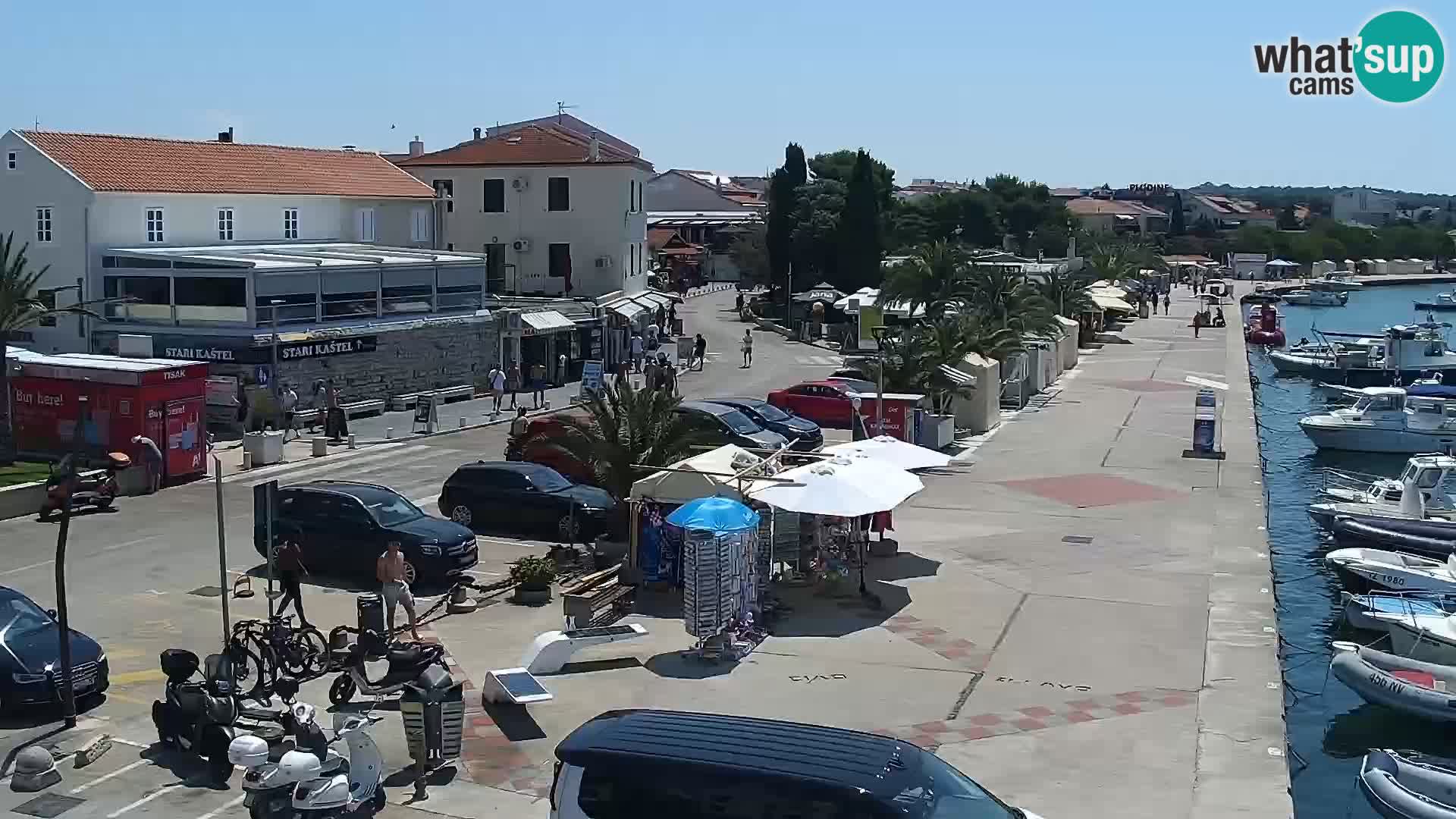 Webcam Novalja seaside promenade