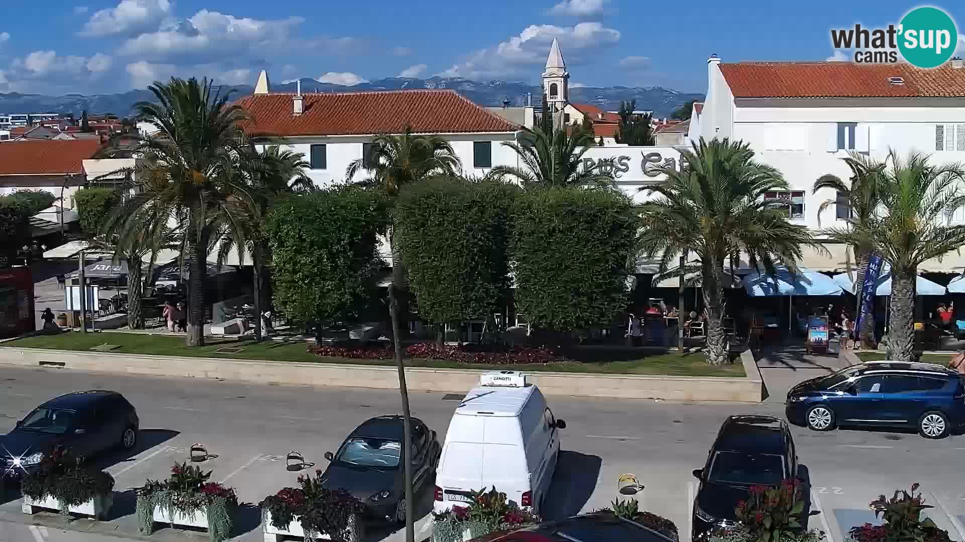 Webcam Novalja seaside promenade