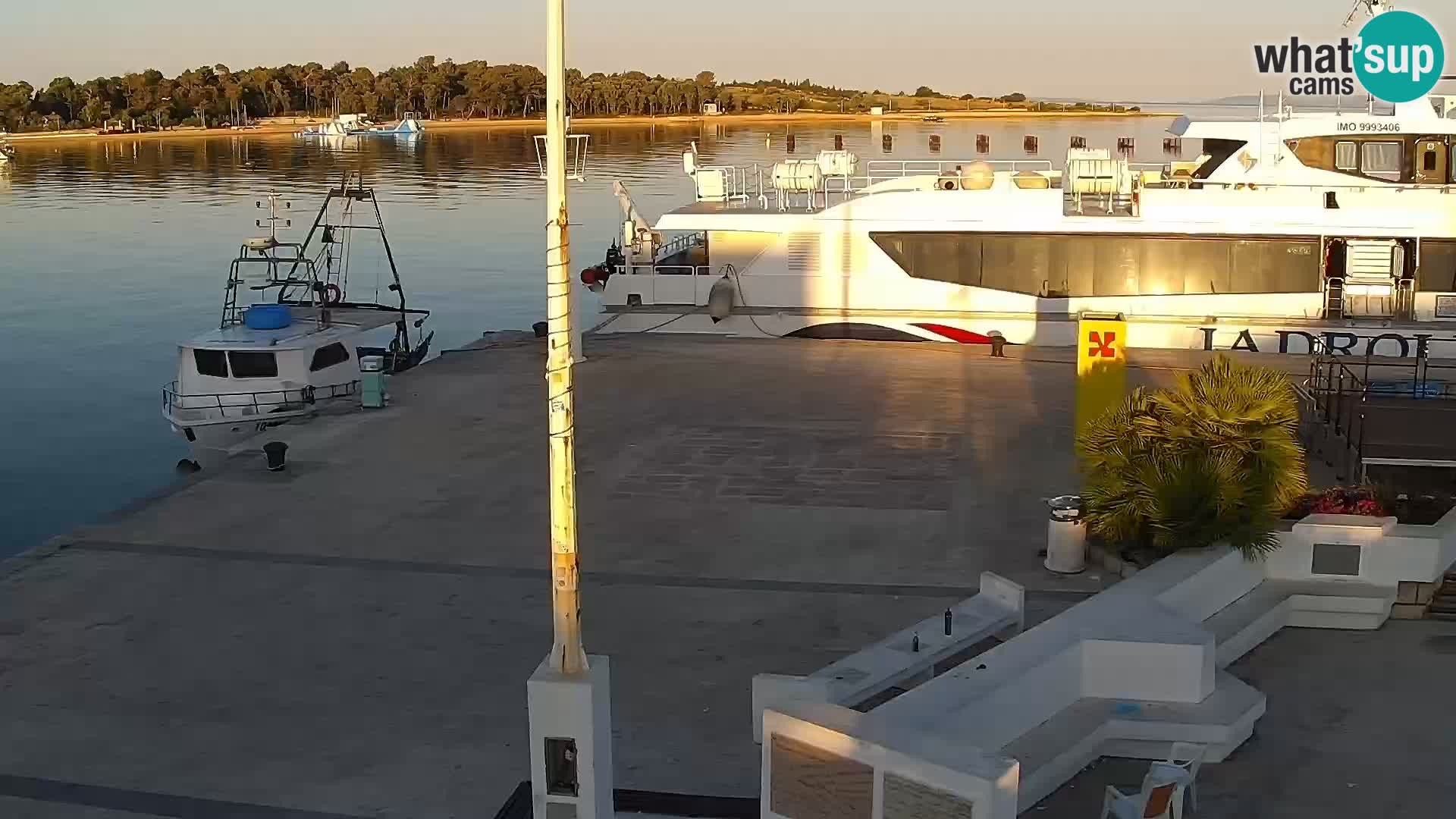 Webcam Novalja seaside promenade