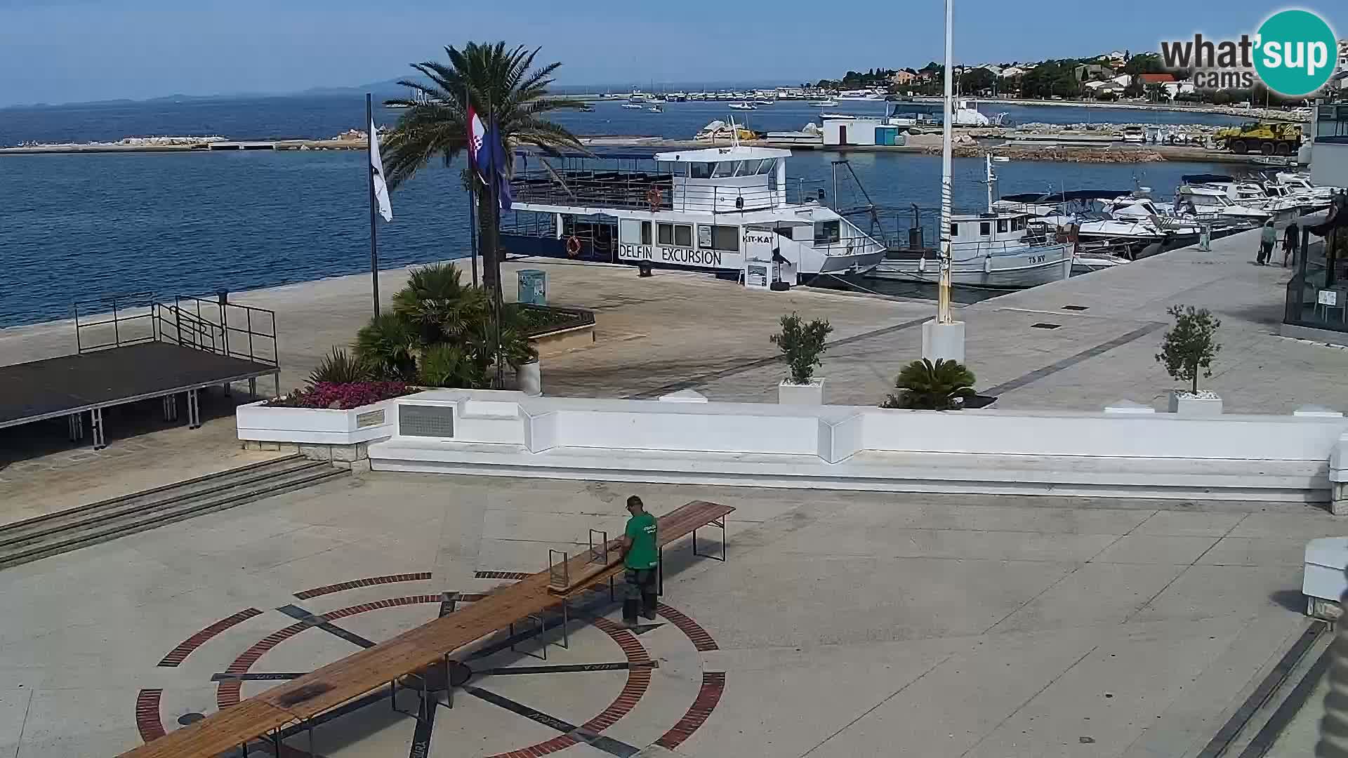 Webcam Novalja seaside promenade