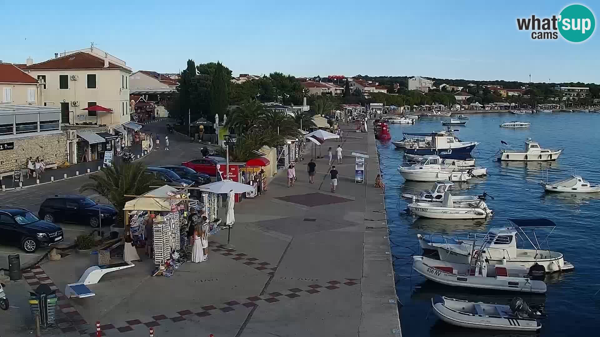 Web kamera Novalja promenada