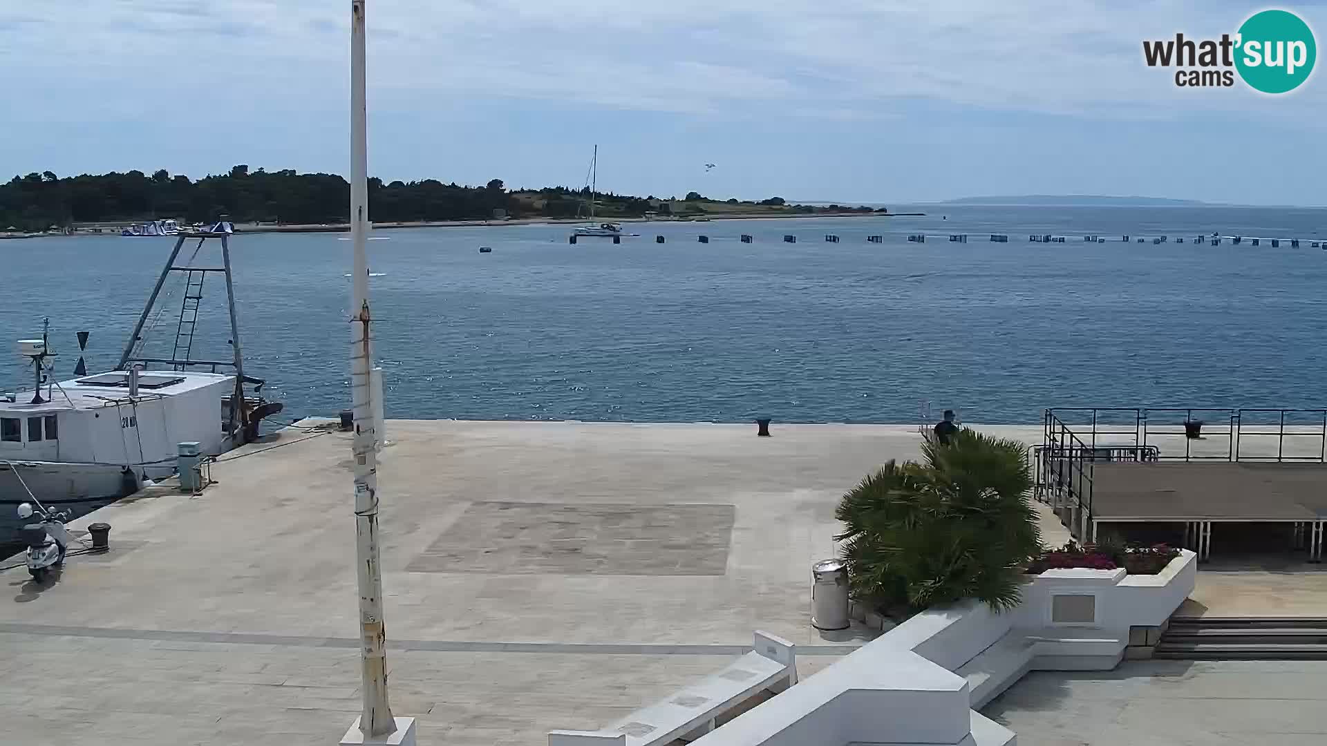 Webcam Novalja seaside promenade